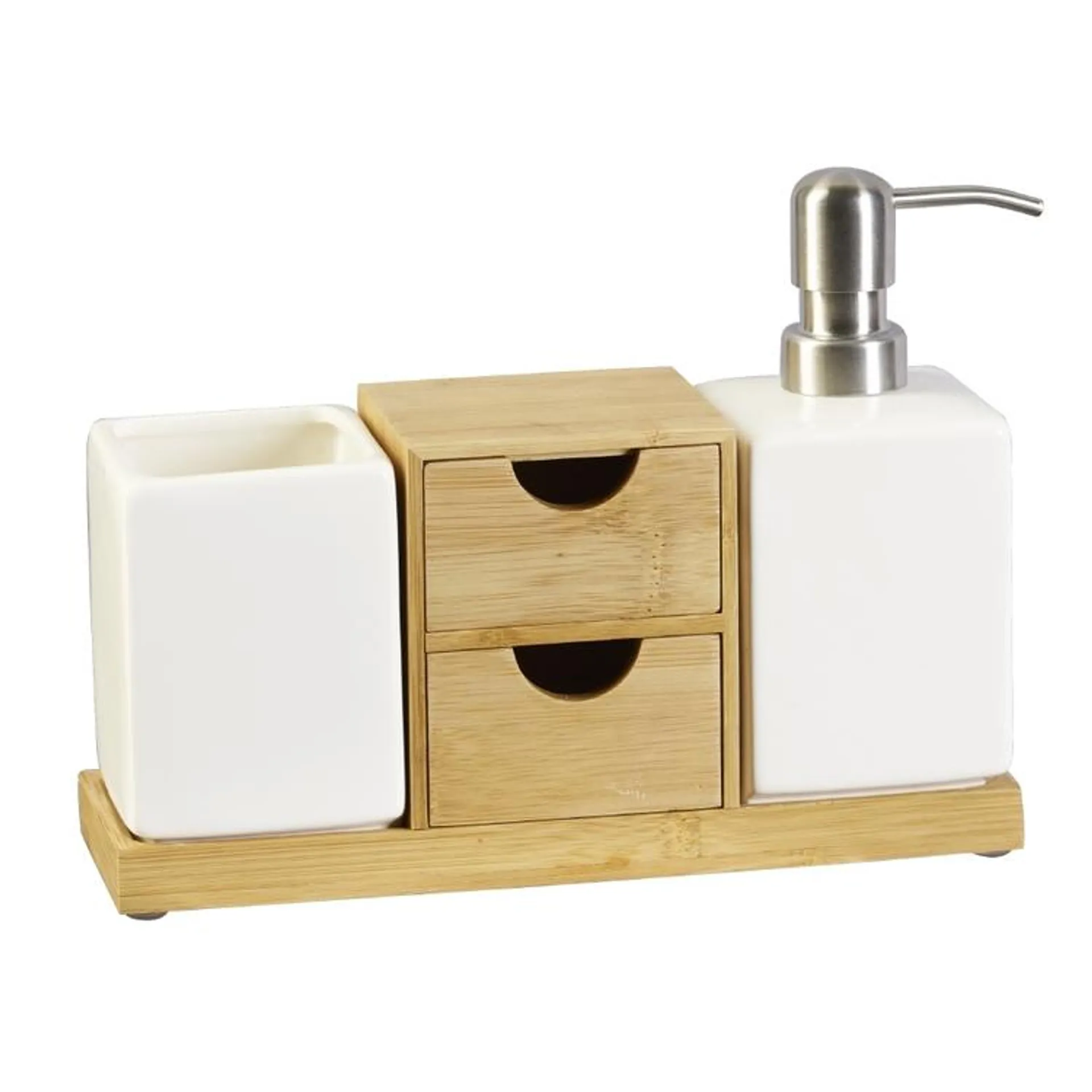 KOO Bamboo Ceramic Trio Set Bamboo