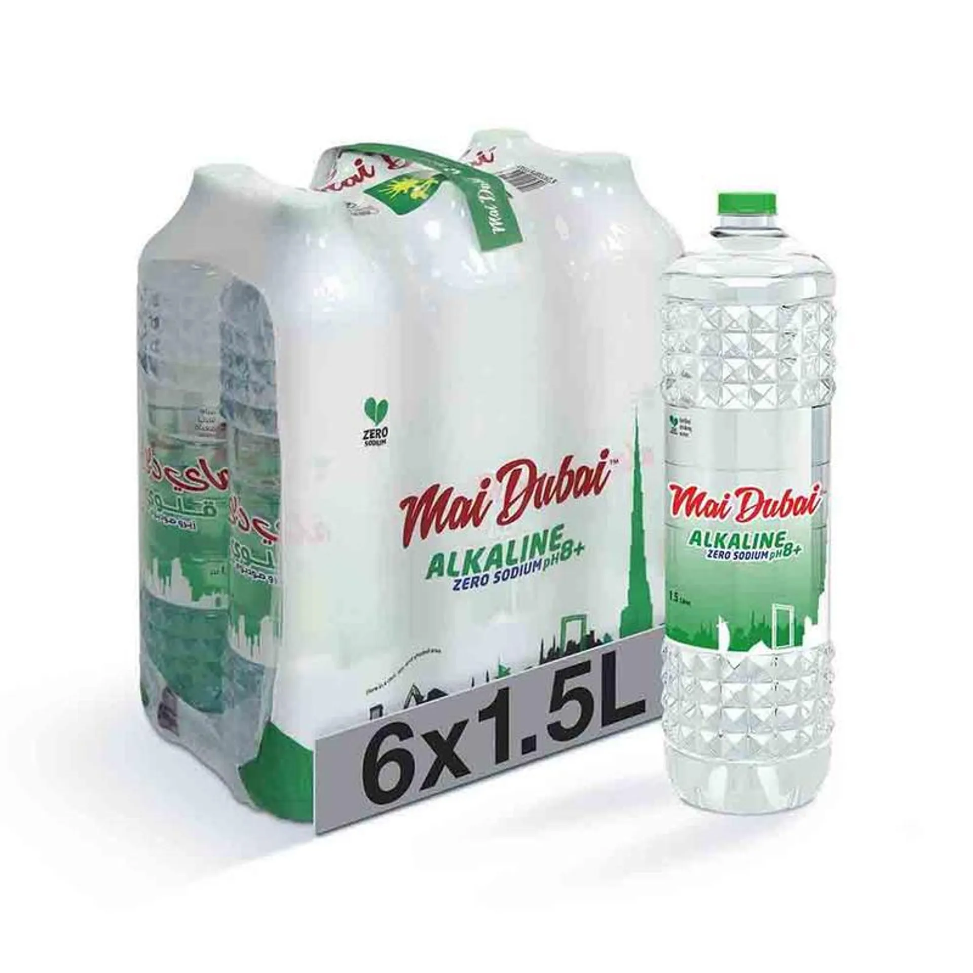 Mai Dubai Alkaline Zero Sodium 1.5Lx6