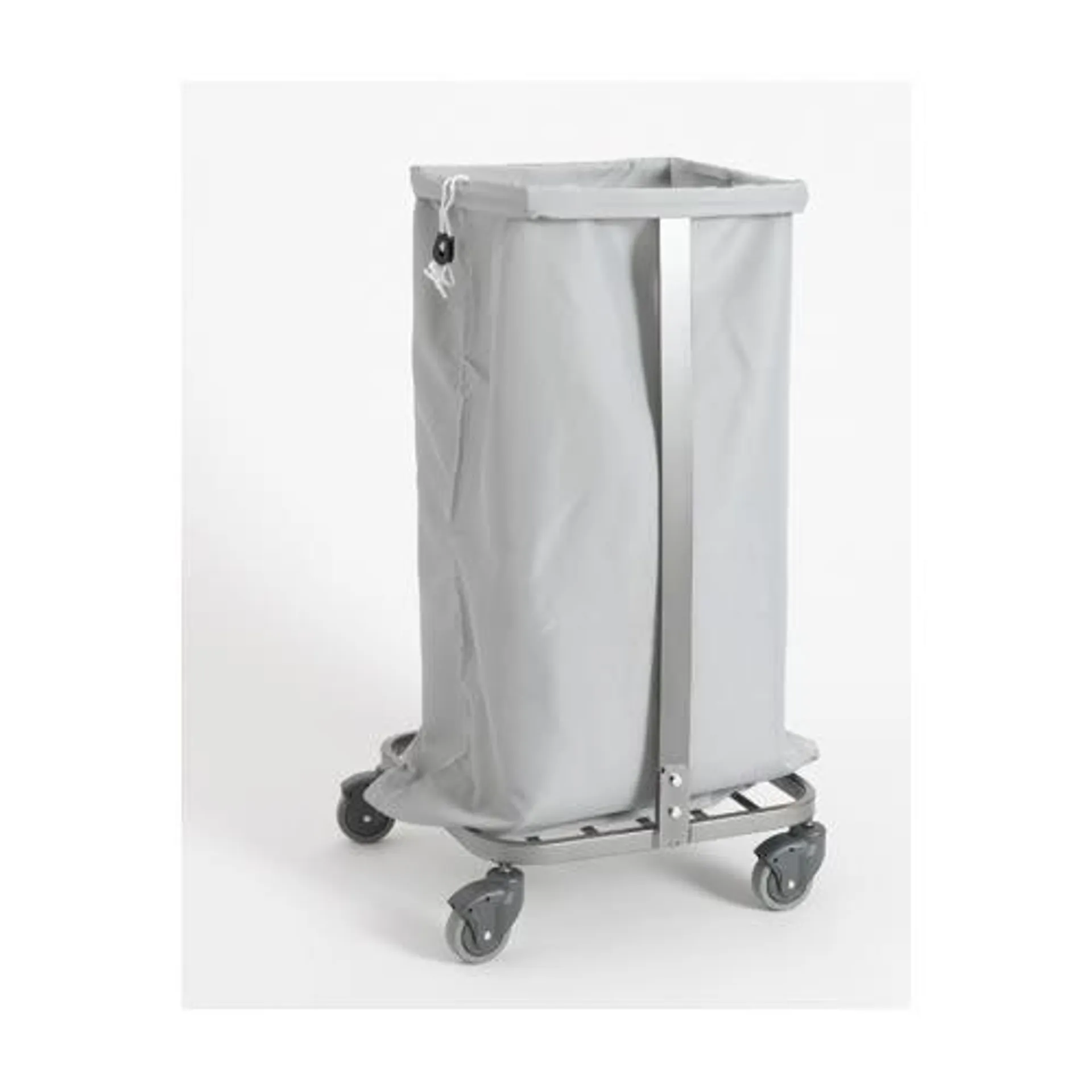 Vaskesekk nylon 100l m/hempe grå