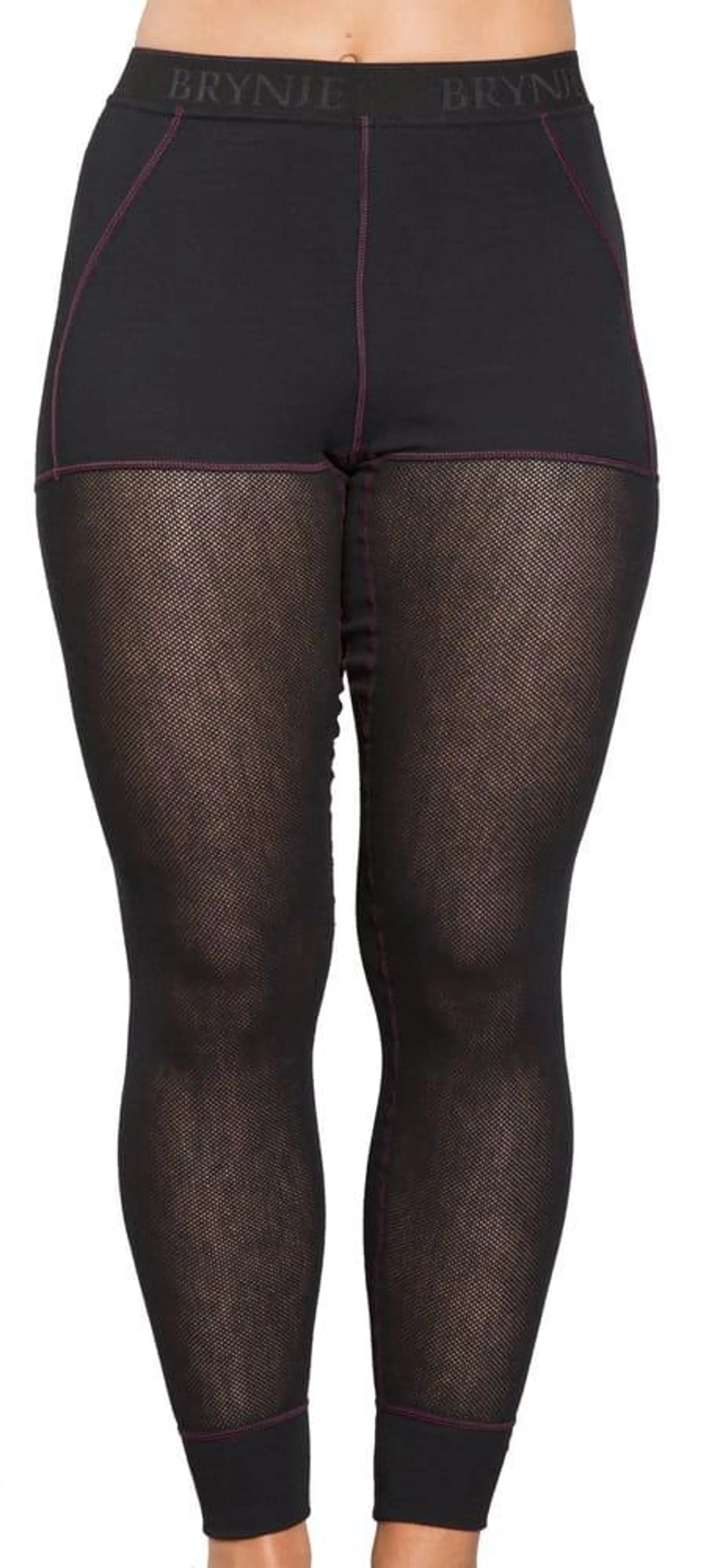 Brynje Lady Wool Thermo Zip Polo Black