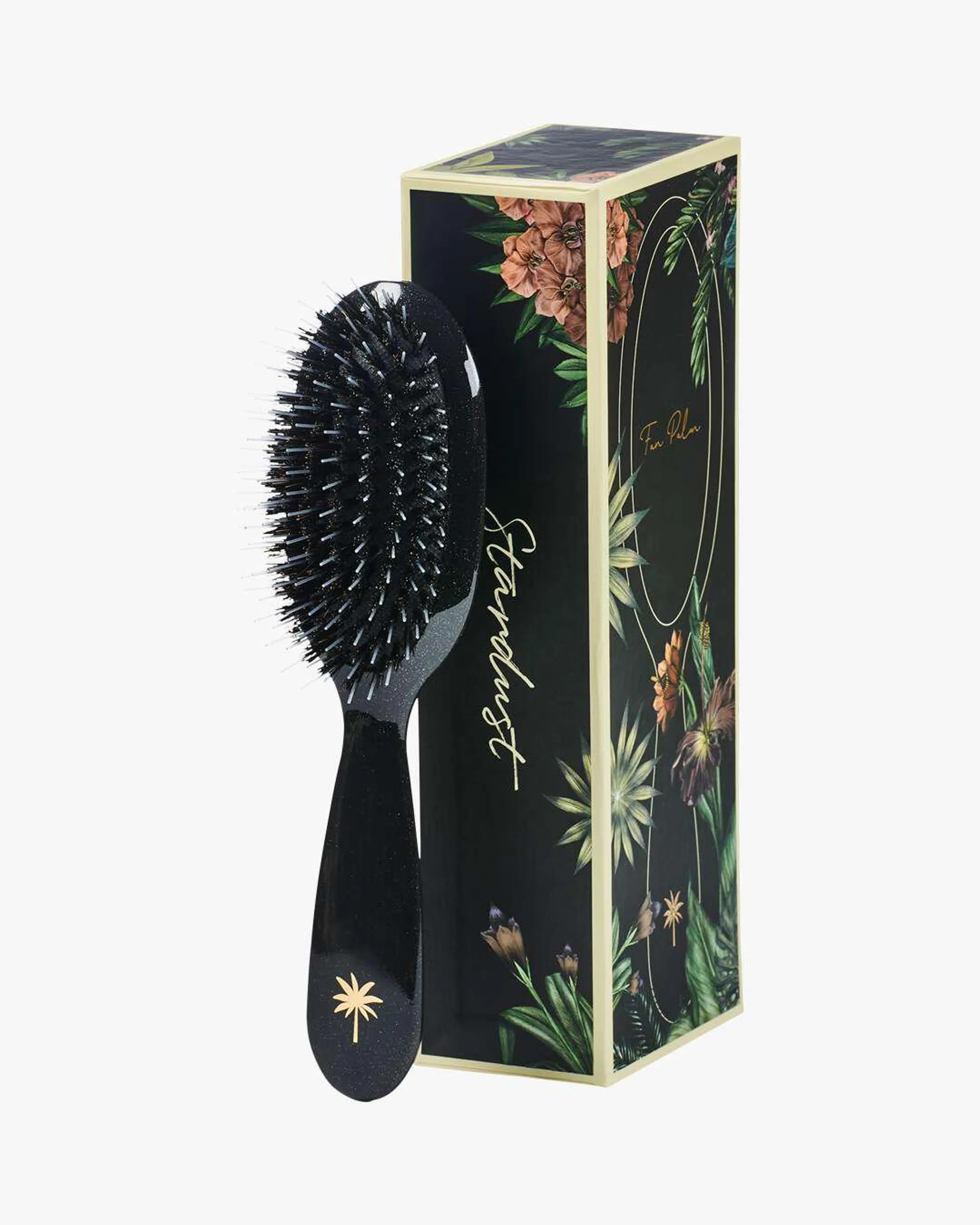 Stardust Black w/Glitter Small Hair Brush