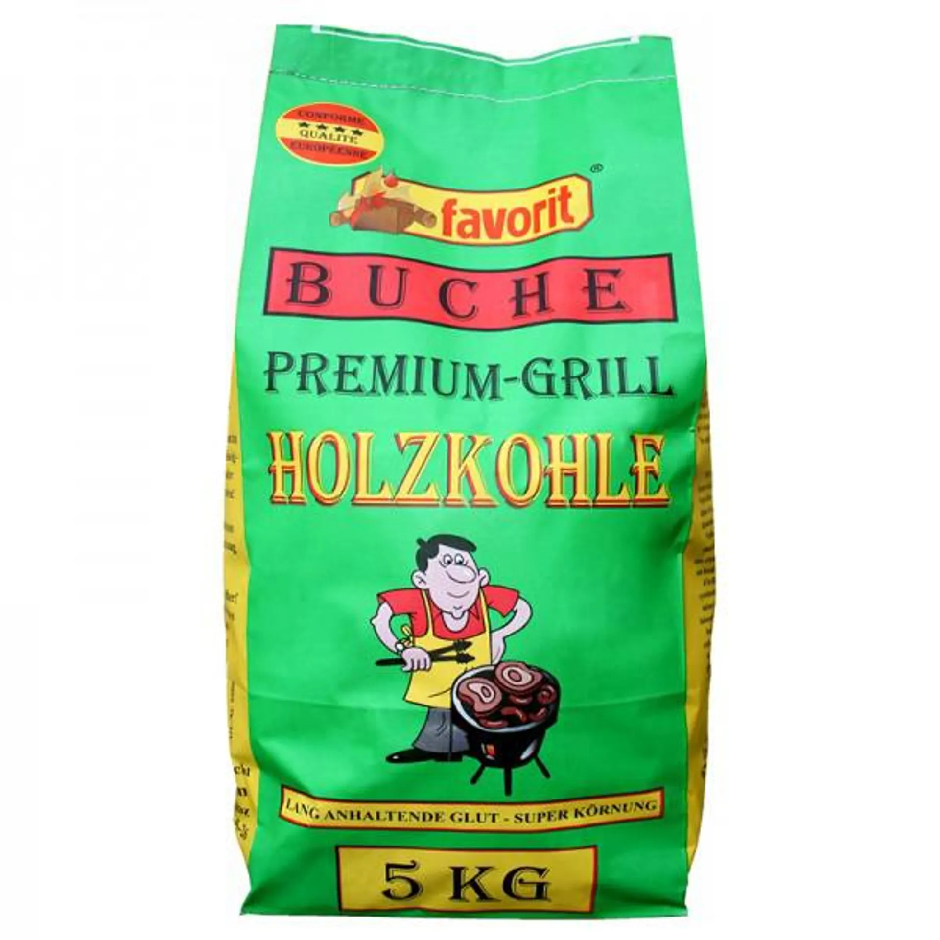 Favorit Premium Buchenholzkohle 5 kg