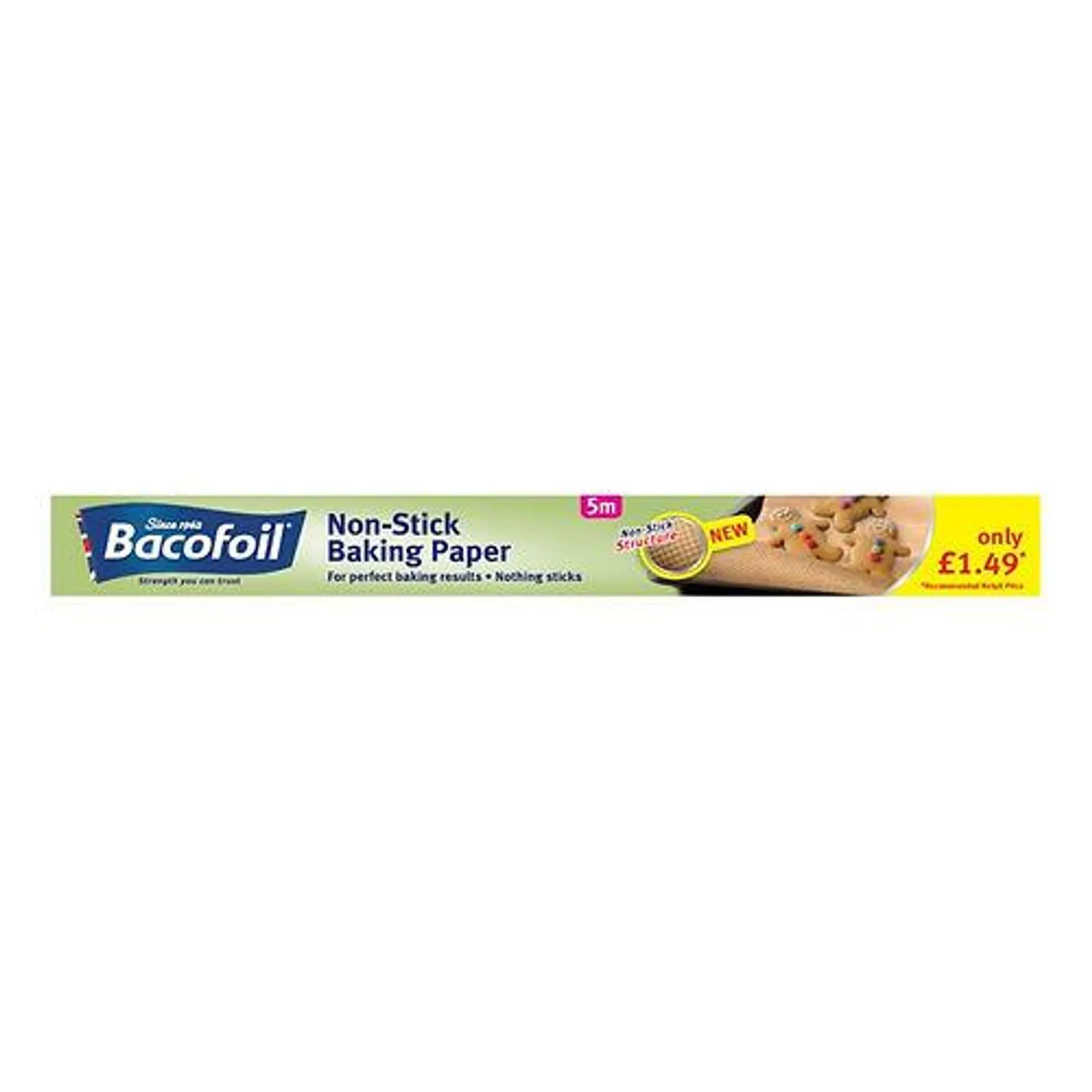 BACOFOIL NON STICK BAKING PAPER (5mtr) x 380mm pm1.49