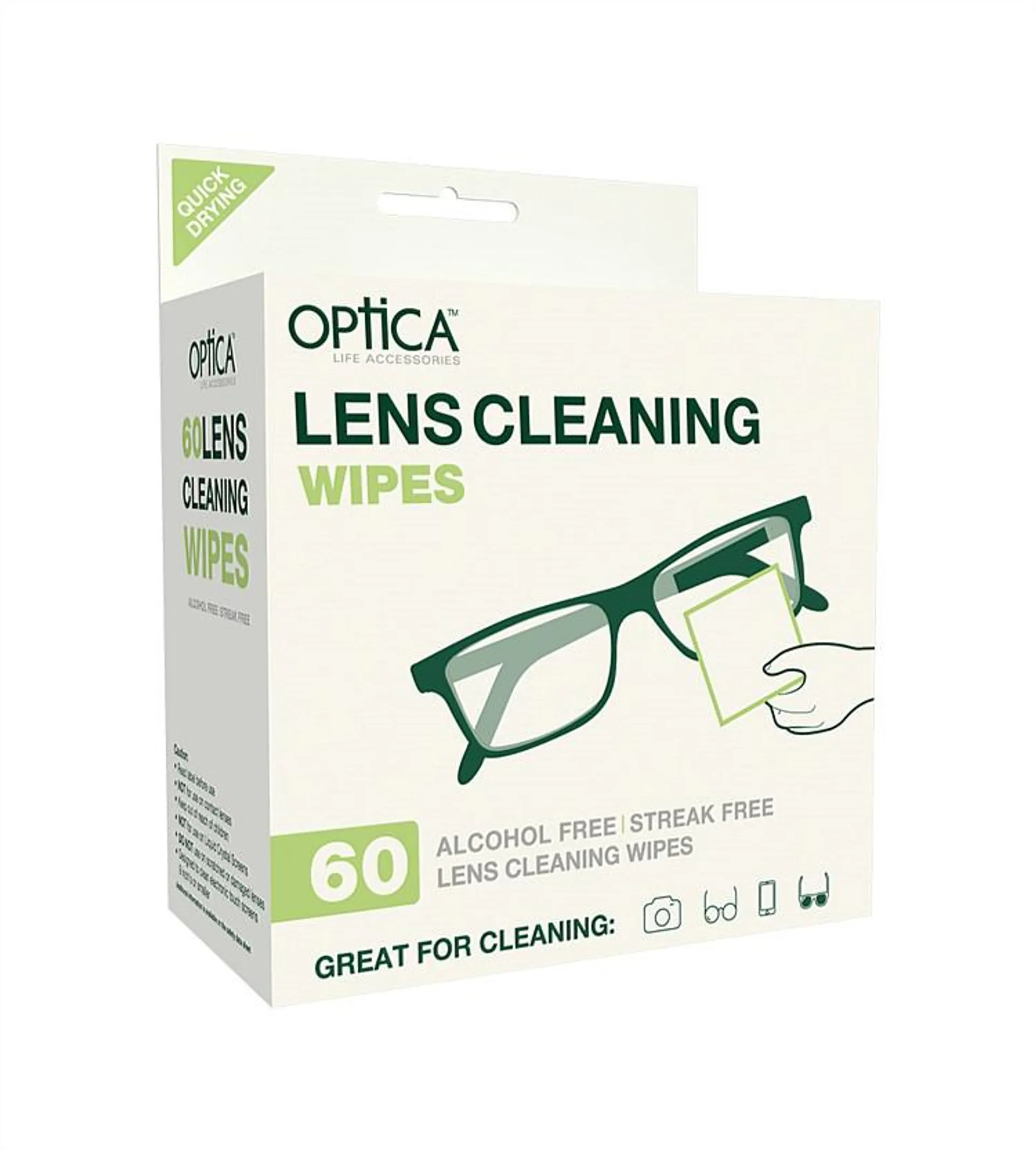 Optica Lens Cleaning Wipes 60s