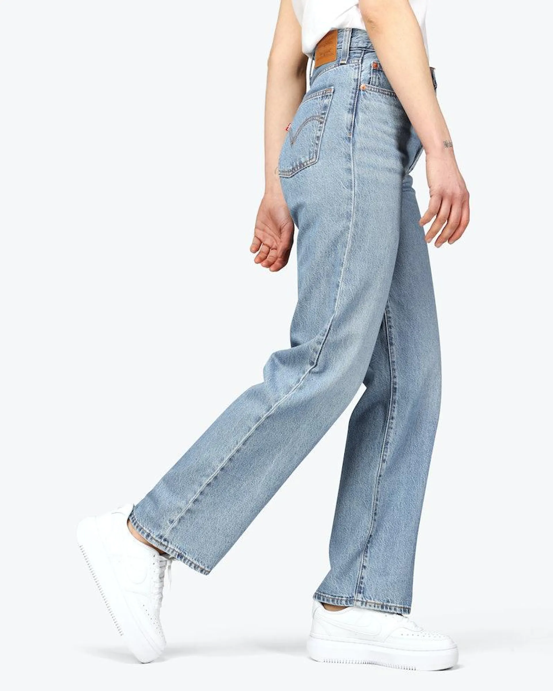 Ribcage Straight Ankle Lys Blå Jeans