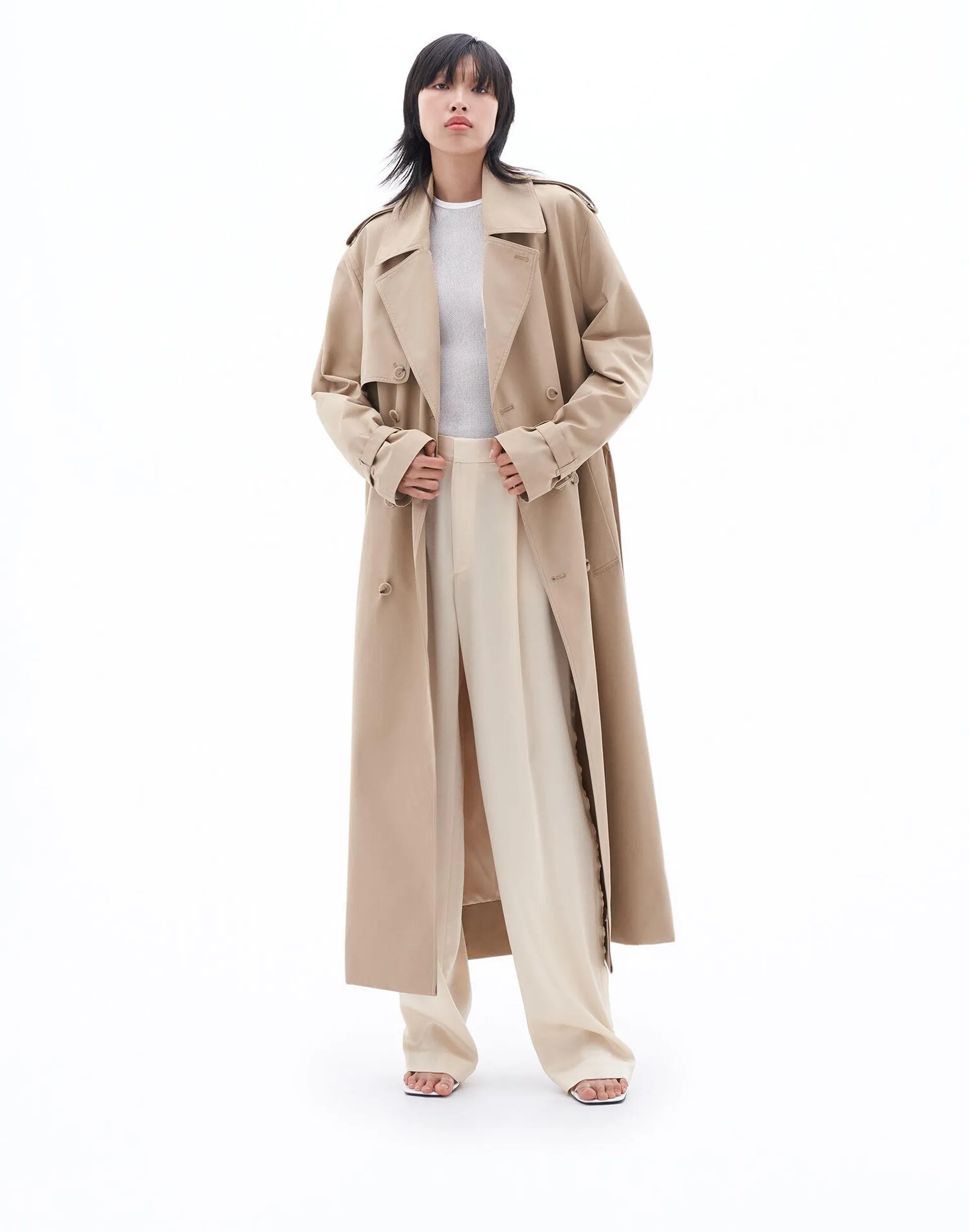 Trench Coat Sand Beige