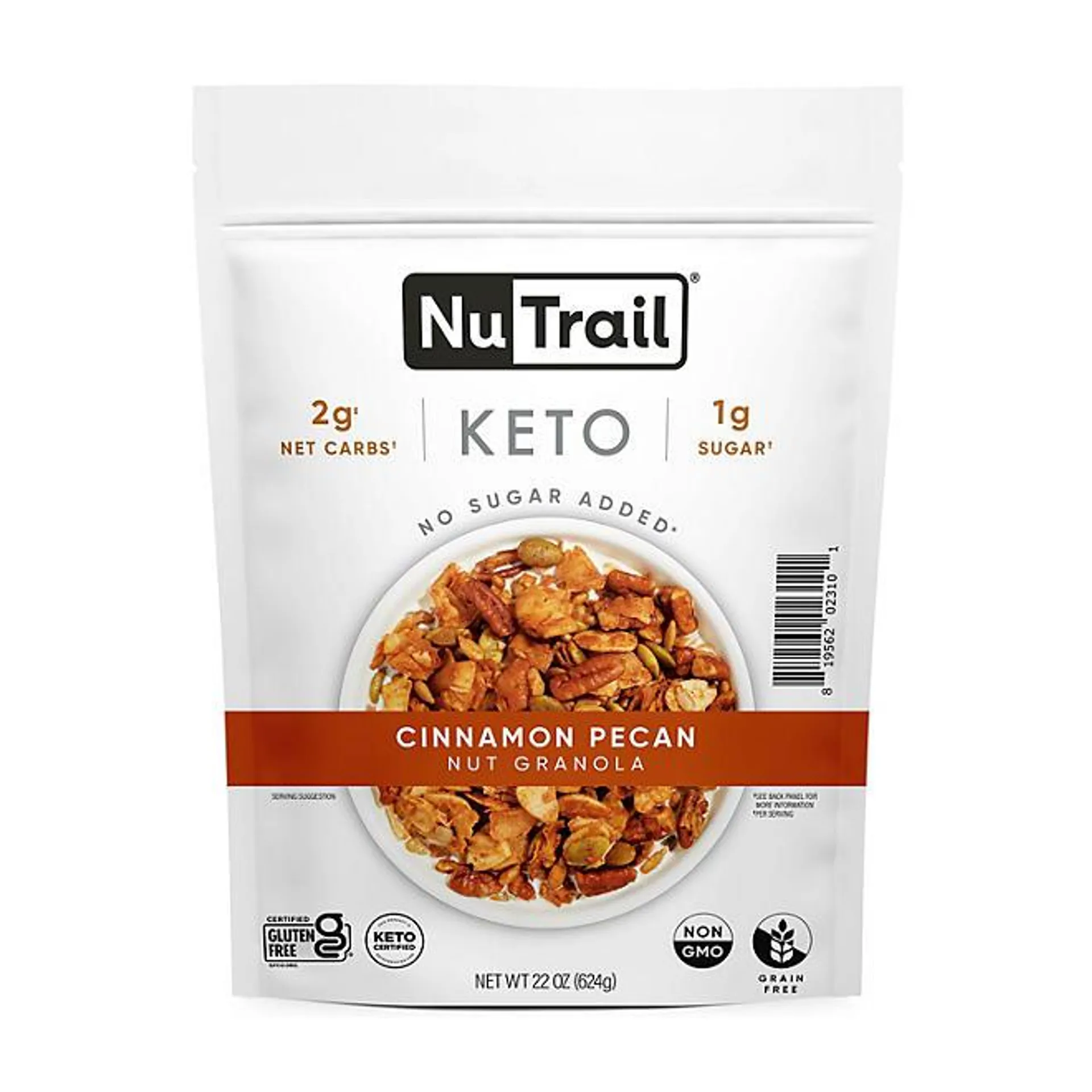 NuTrail Low Carb Keto Nut Granola, Cinnamon Pecan (22 oz.)