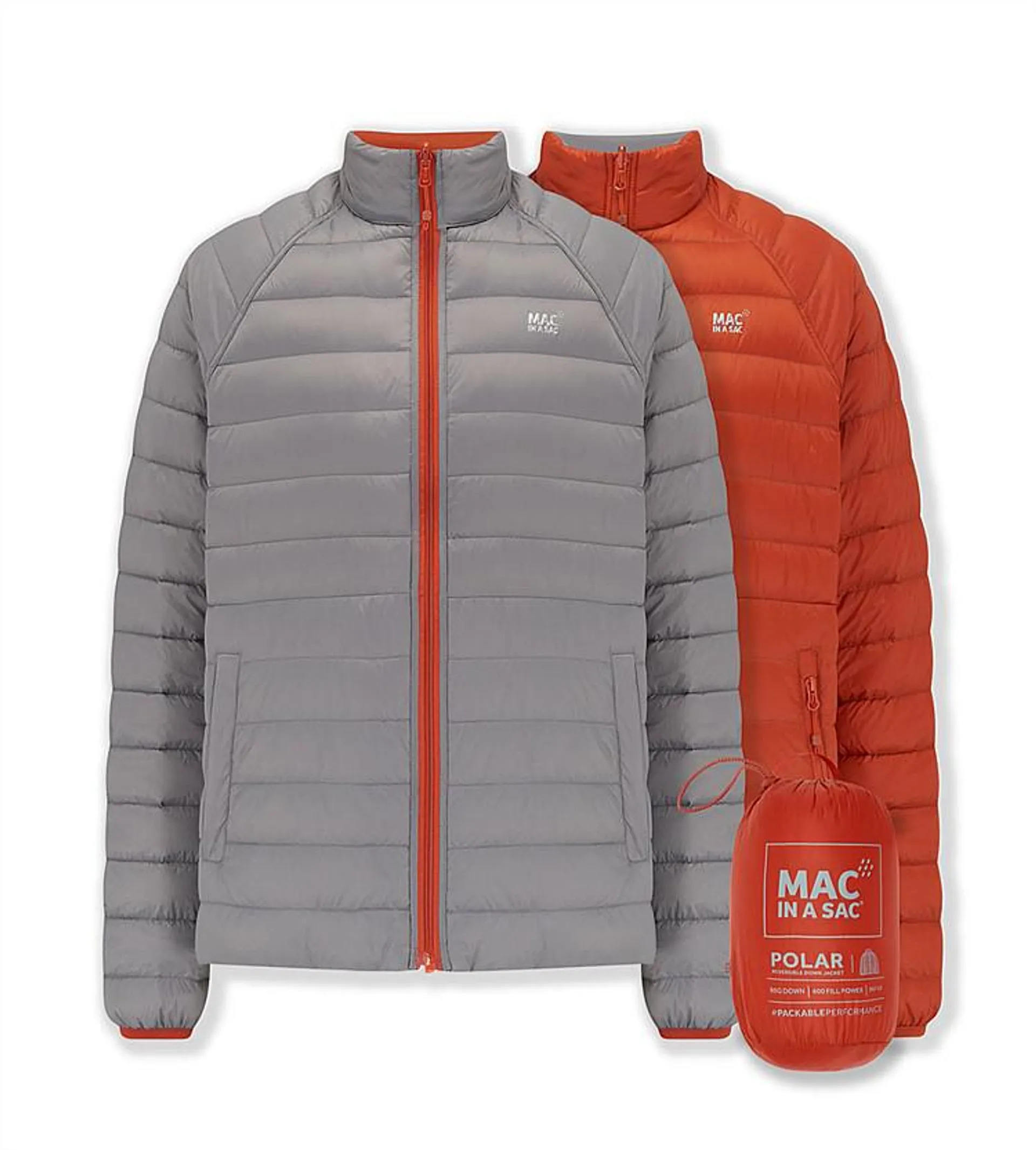 Mac in a Sac Mens Polar Reversible Down Jacket