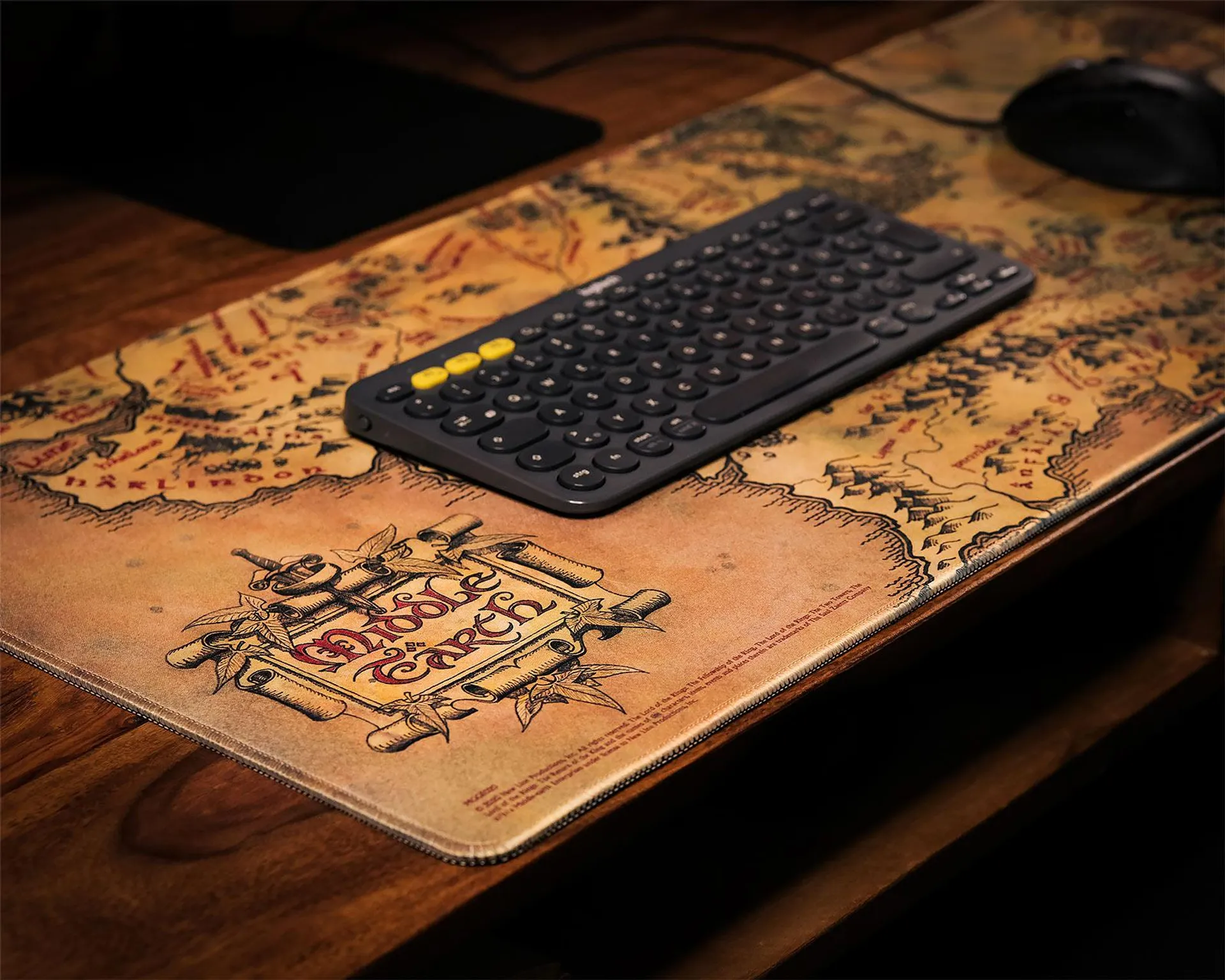 Herr der Ringe - Mittelerde Karte Mousepad