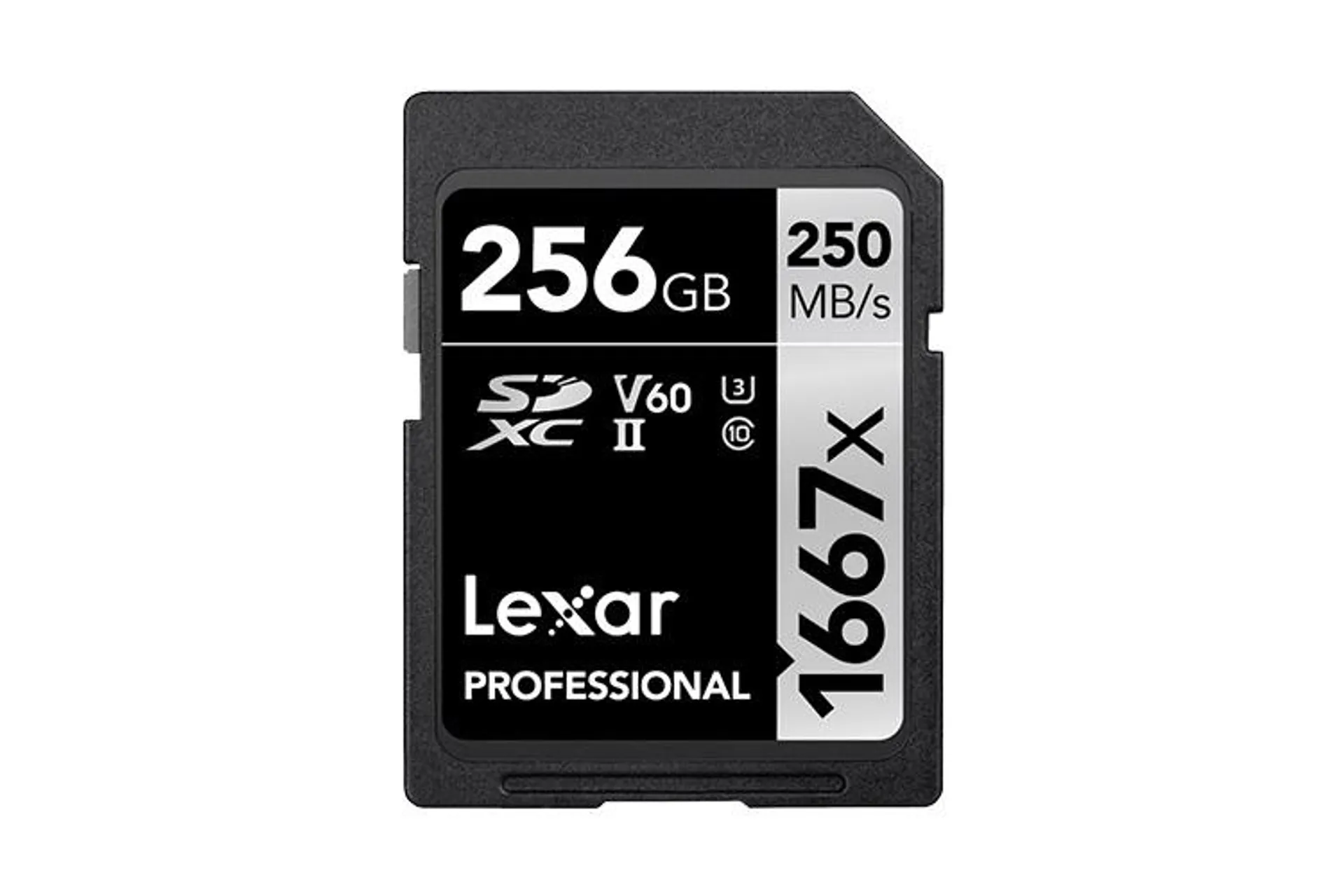 Lexar Pro 1667X SDXC UHS-II U3 (V60) R250/W120 256GB