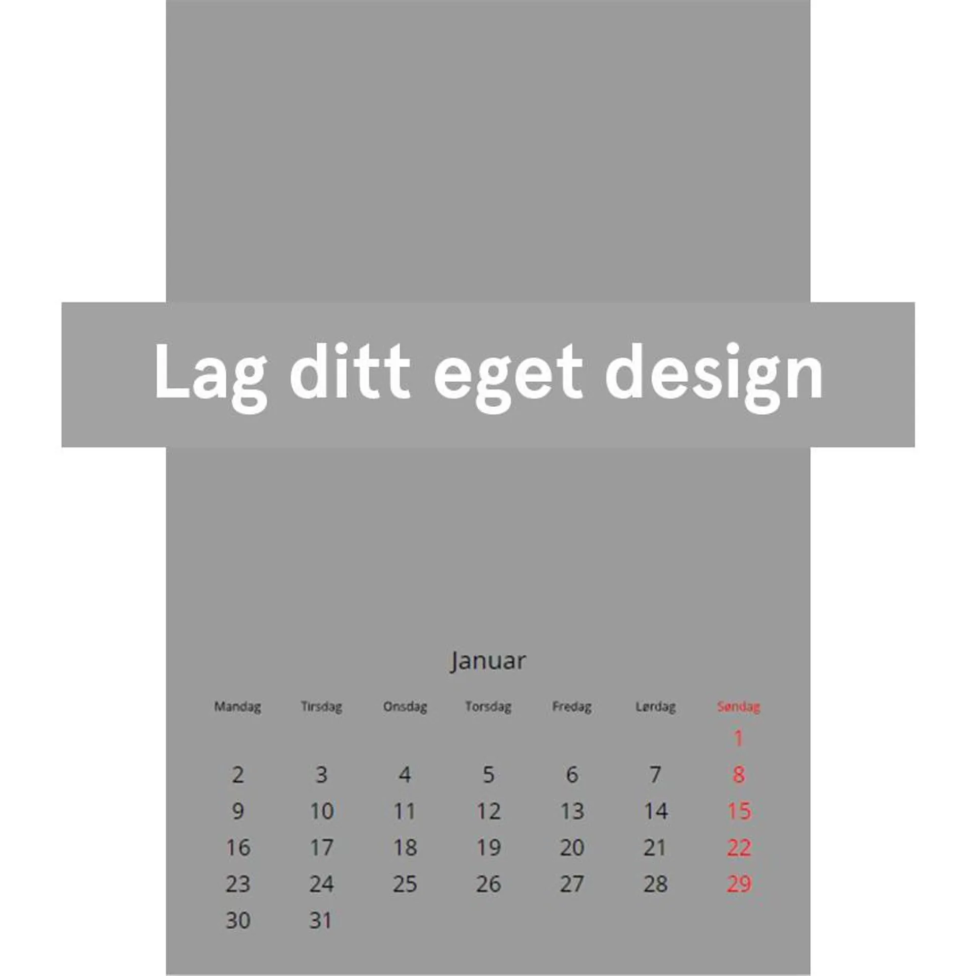 Ditt design - kalender