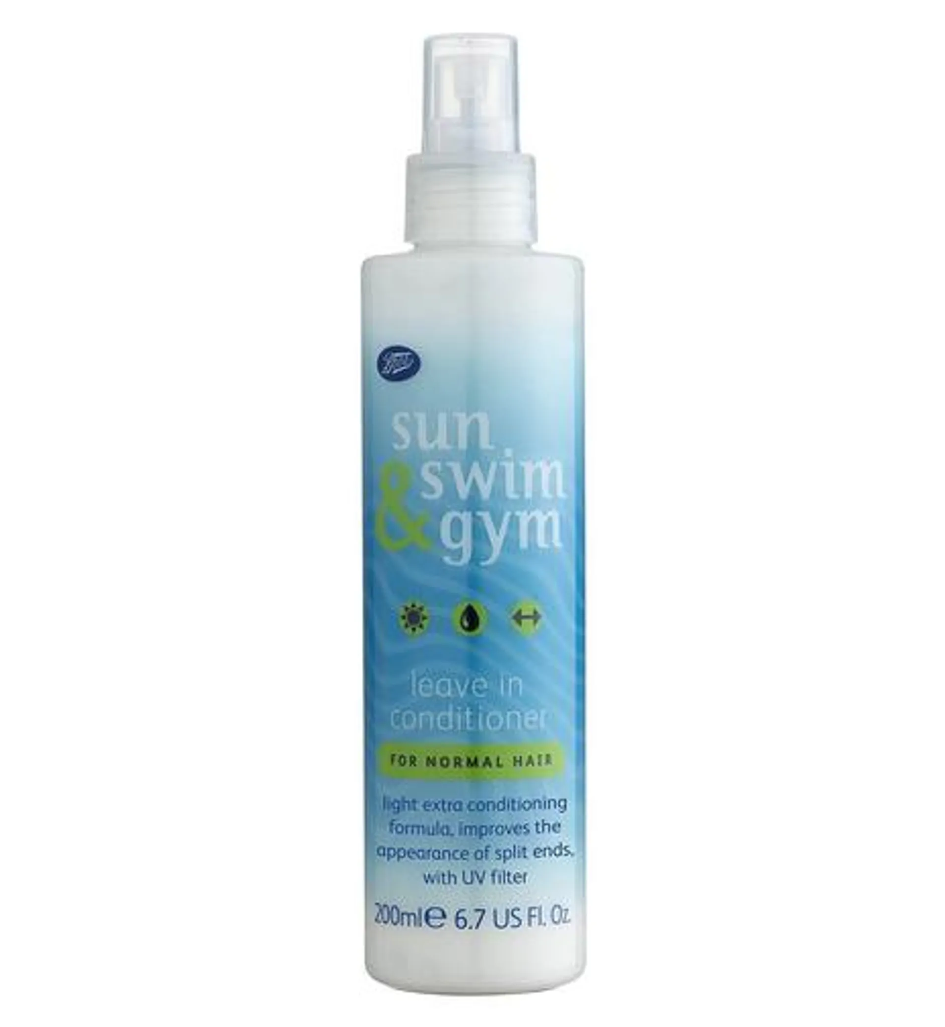 Boots Sun Swim and Gym Leave In Conditioner for Normal Hair 200ml