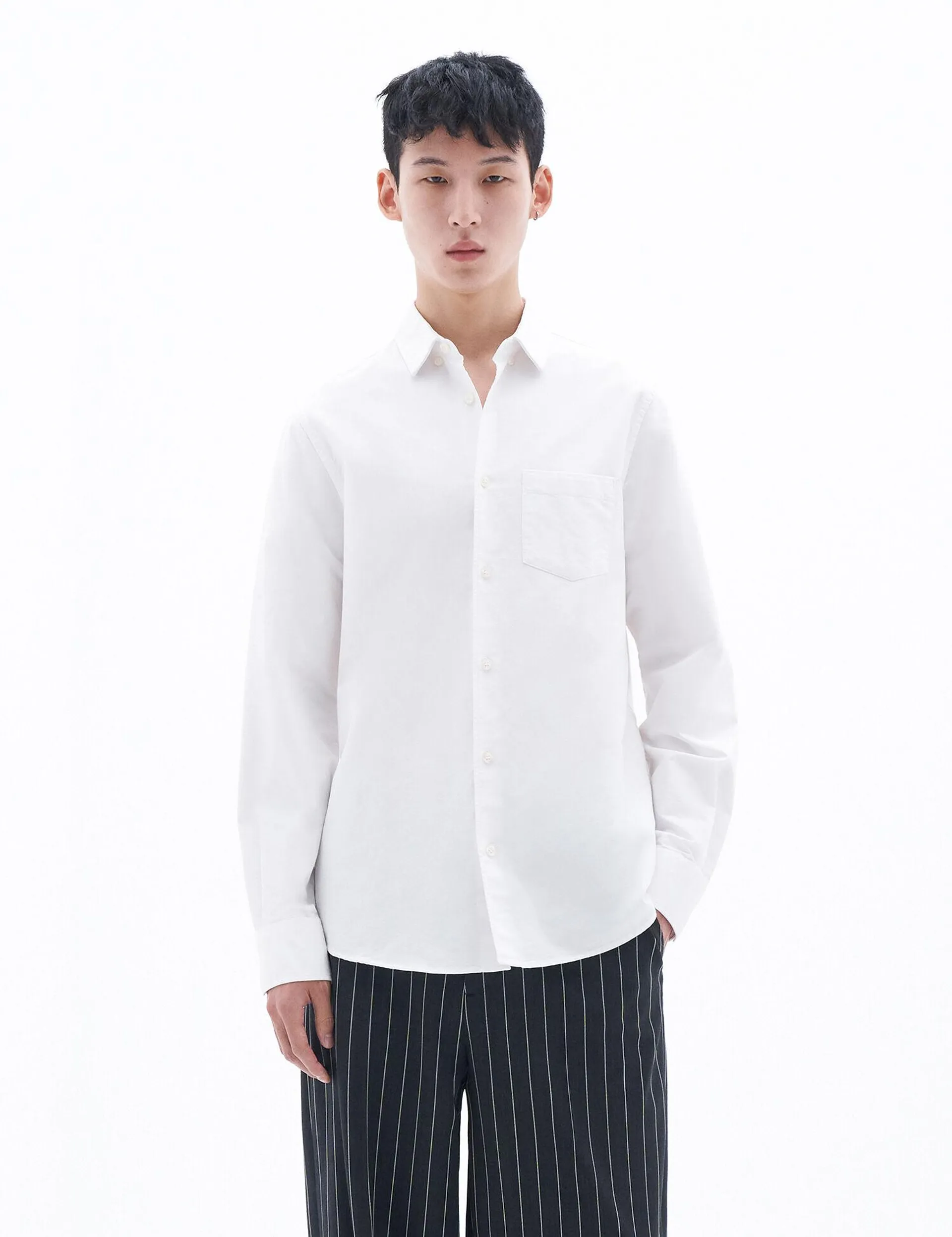 Tim Oxford Shirt White