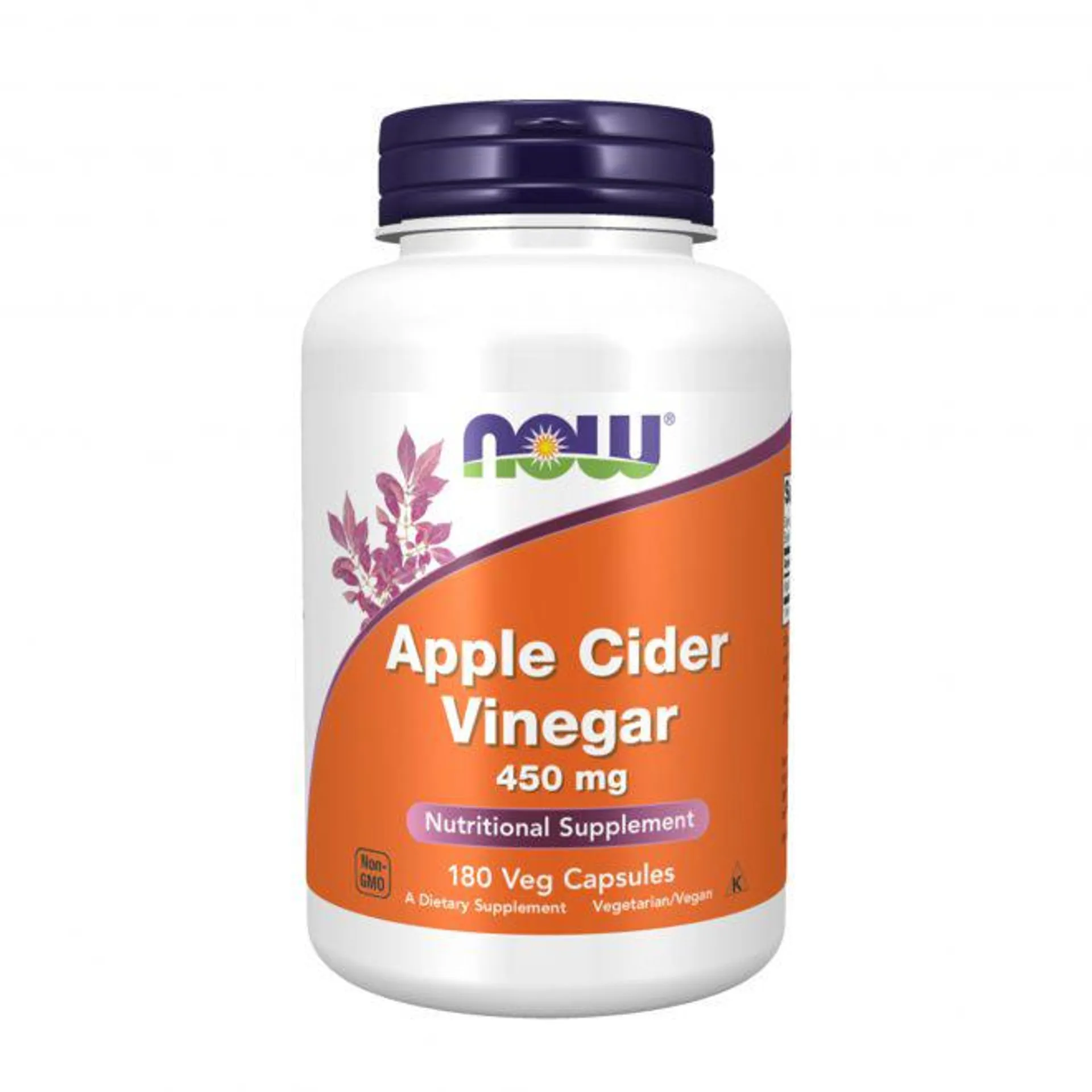 Now apple cider vinegar 450 mg 180 kaps