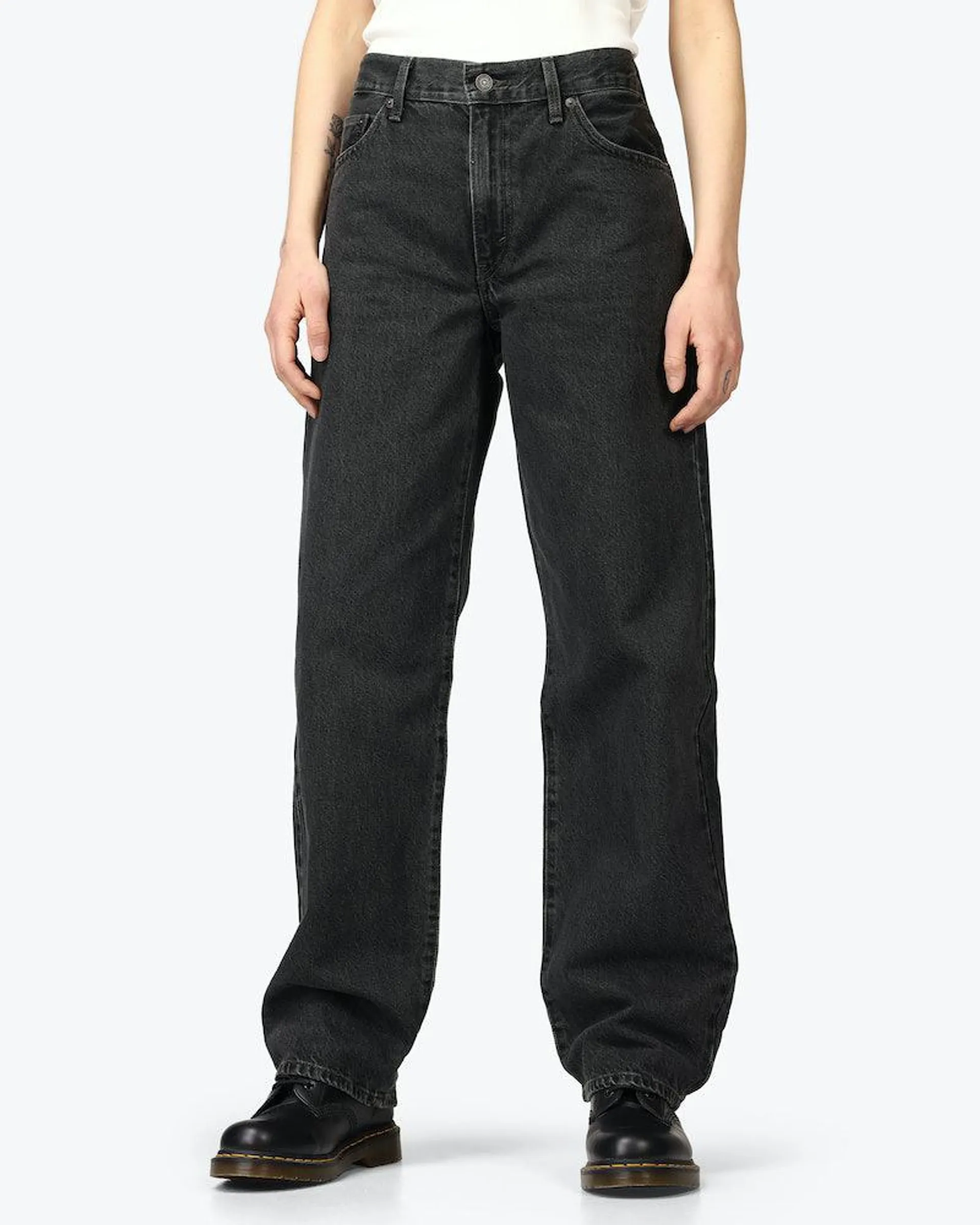 Baggy Dad Svart Jeans