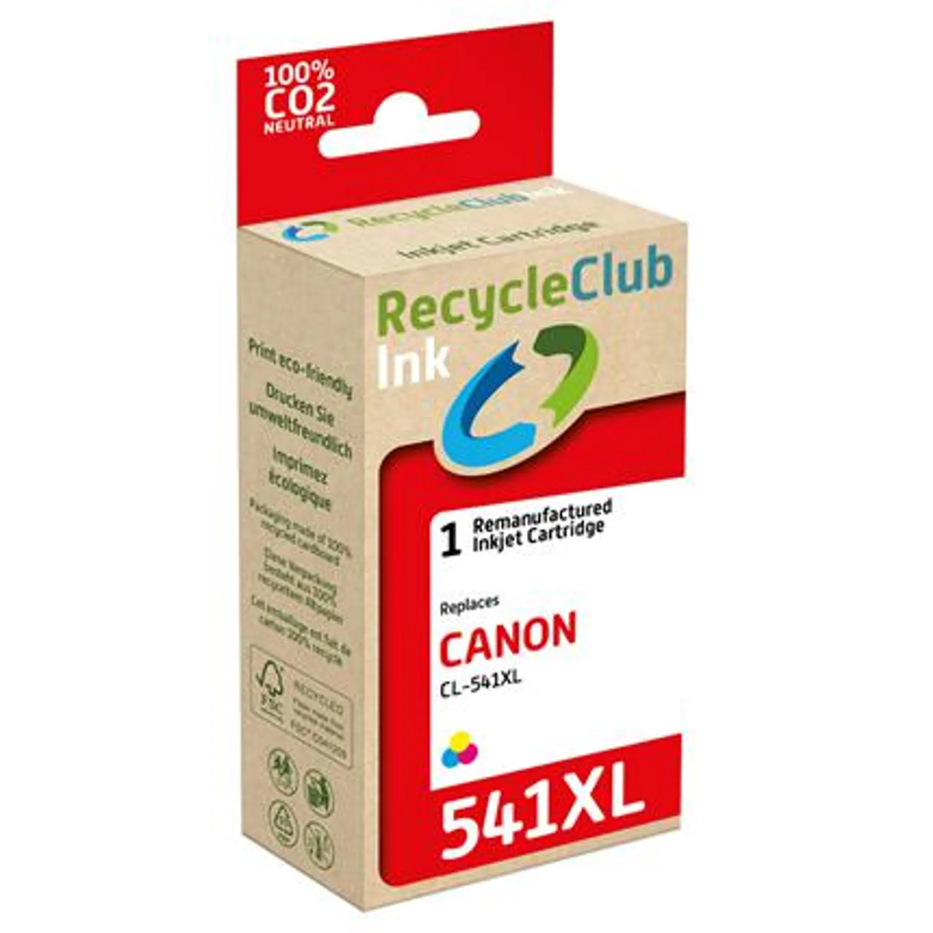 RecycleClub Cartridge compatible met Canon CL-541 XL Kleur