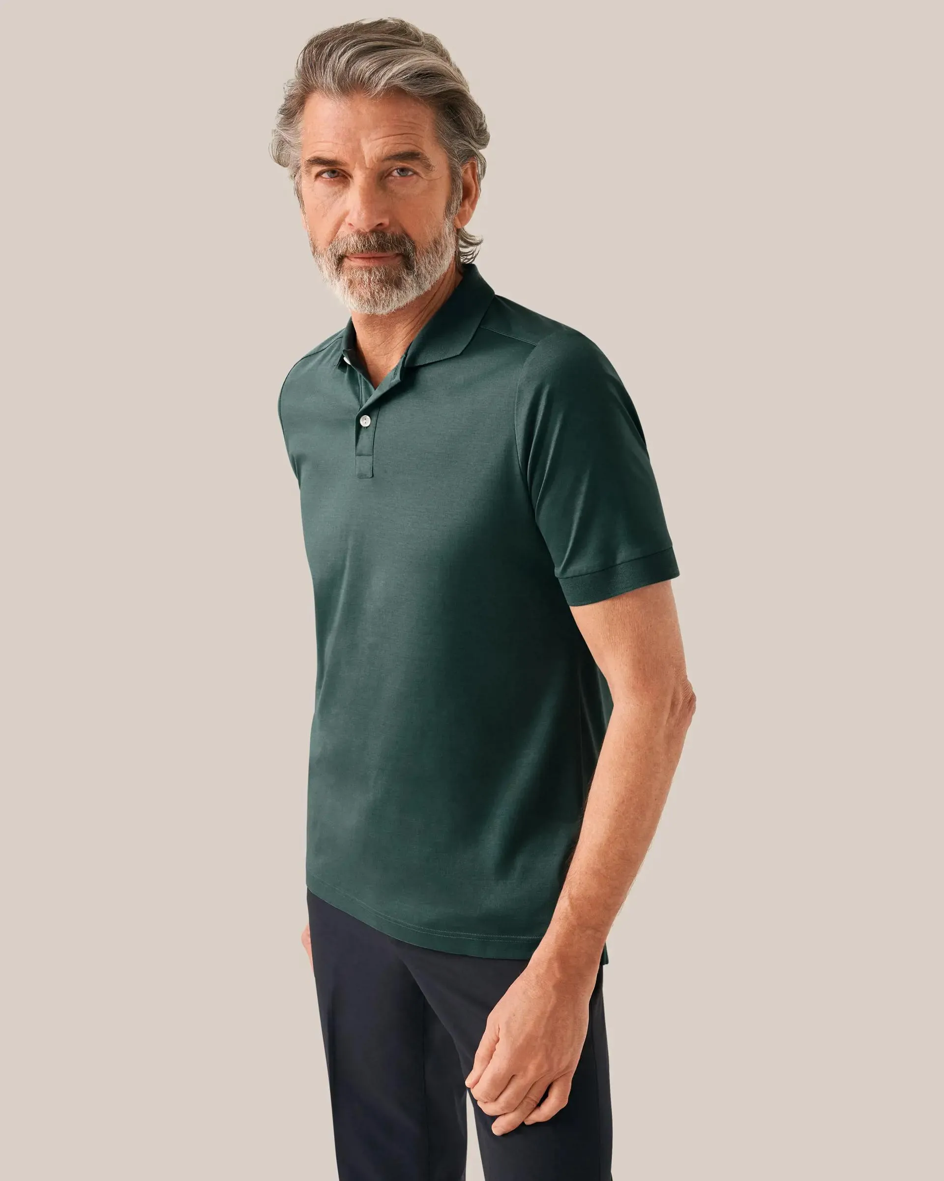 Green Filo di Scozia Polo Shirt - Short Sleeve