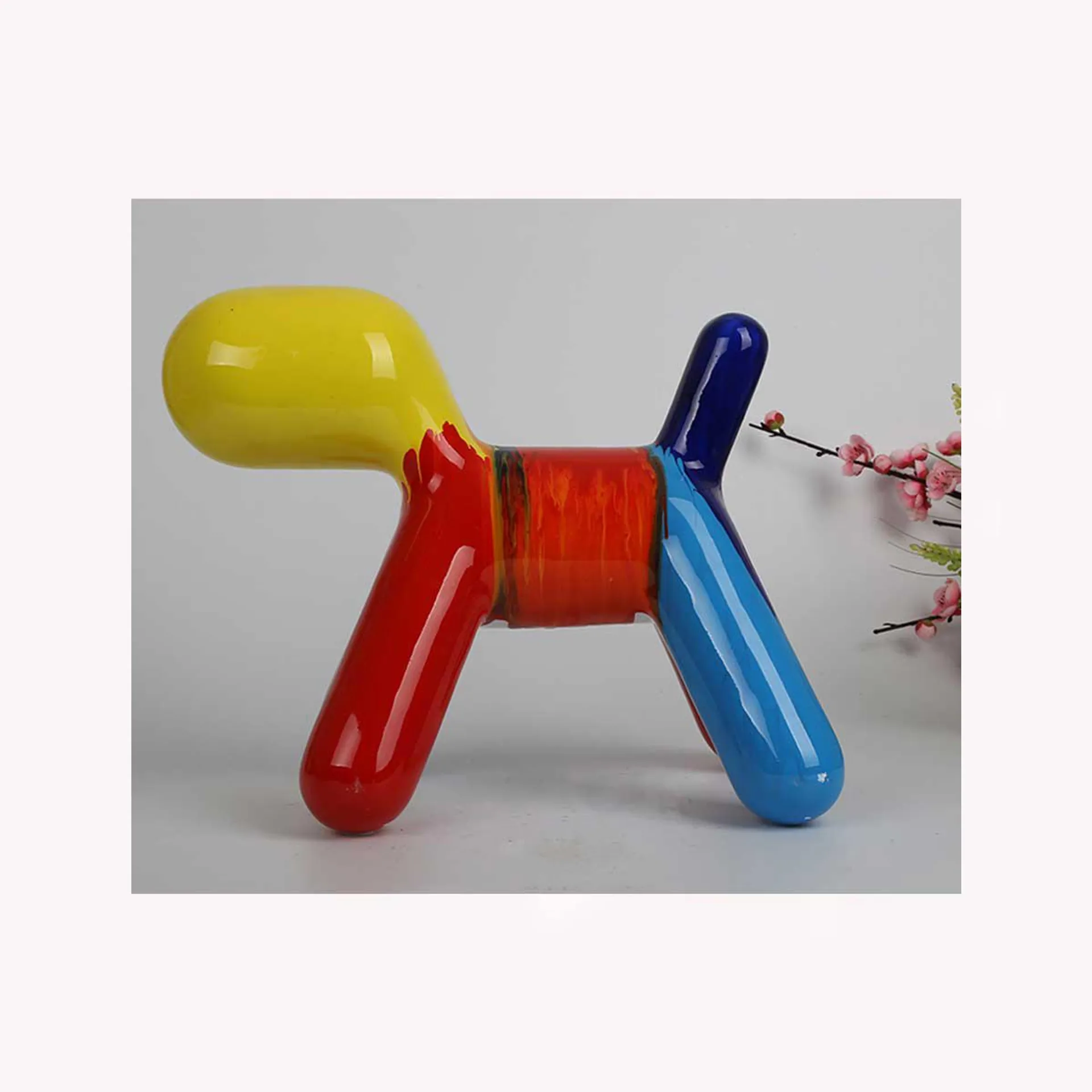Coloured Balloon Dog 43cm