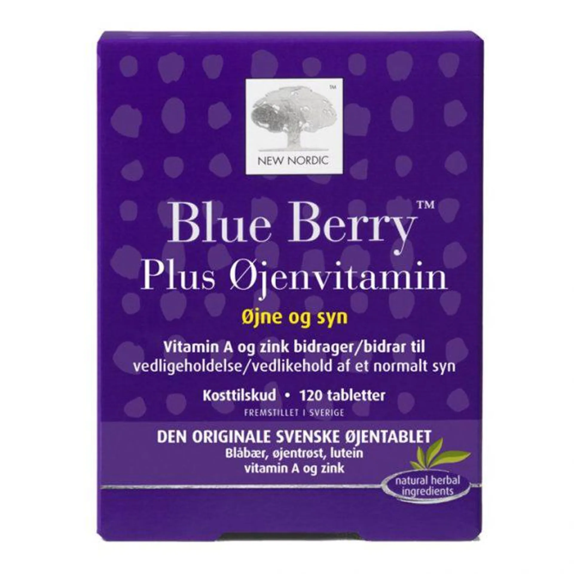 New Nordic Blue Berry Plus 120 tab