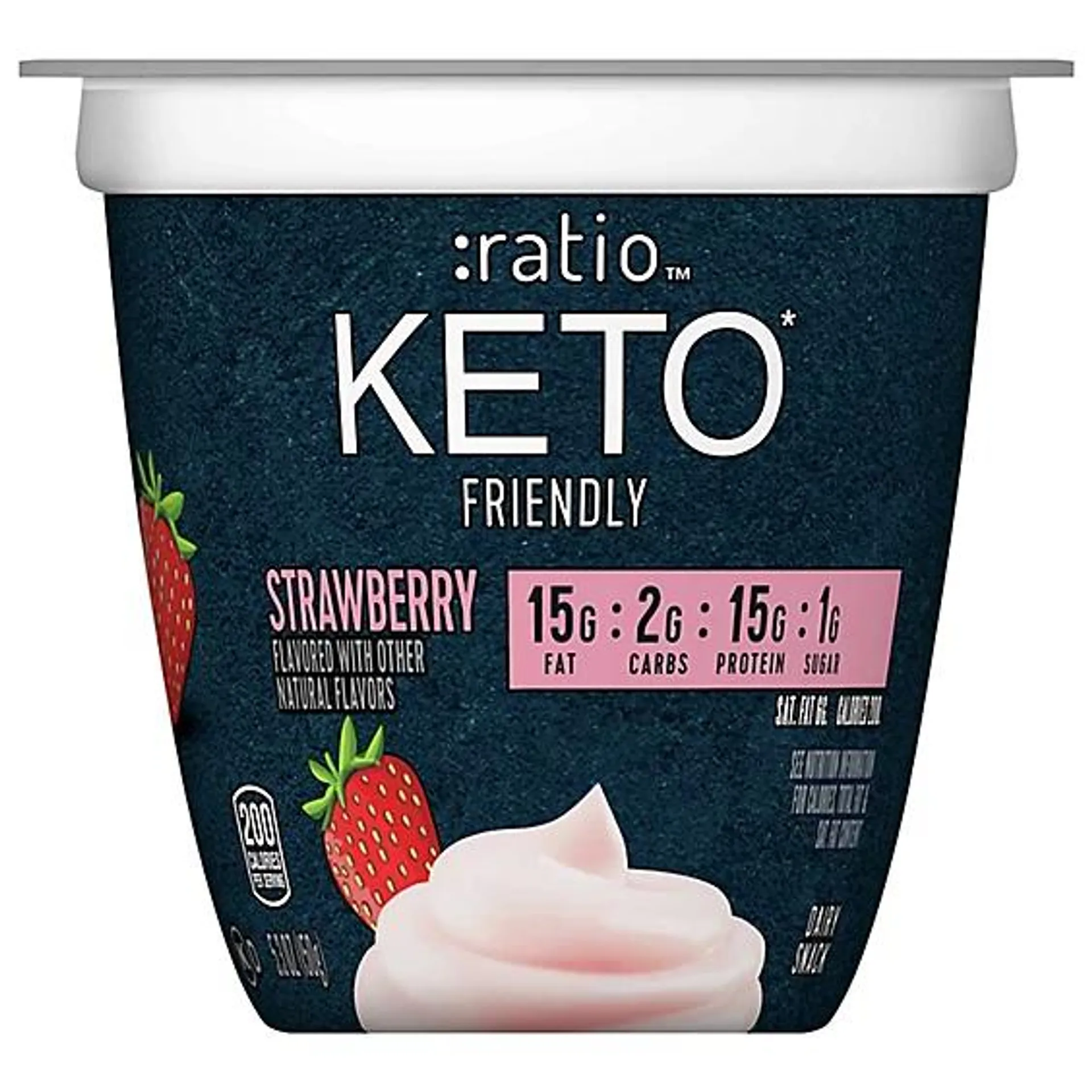 Ratio Keto Friendly Strawberry Dairy Snack - 5.3 Oz