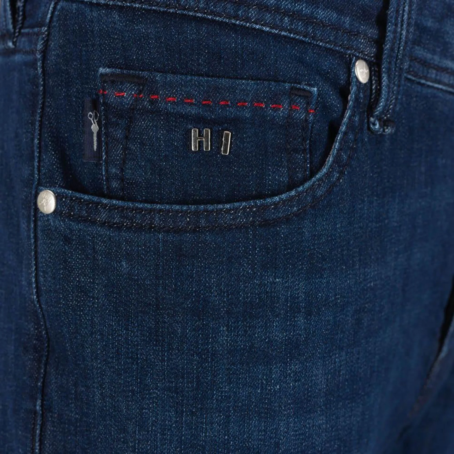 Leonardo Button Denim - 6 Month