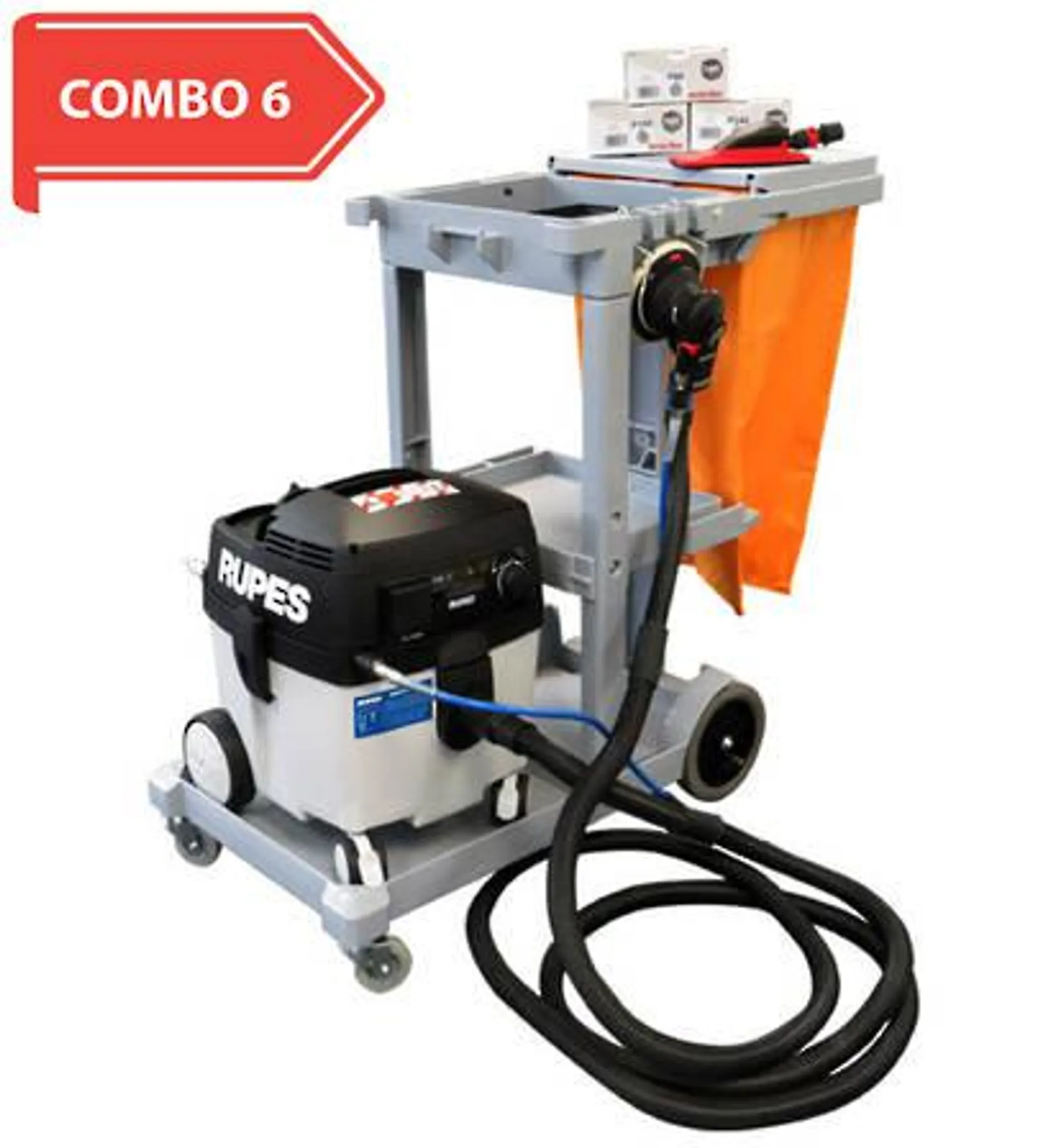 RUPES Smart Repair Electro-Pneumatic Dust Extraction Combo RUS130EPL COMBO 6