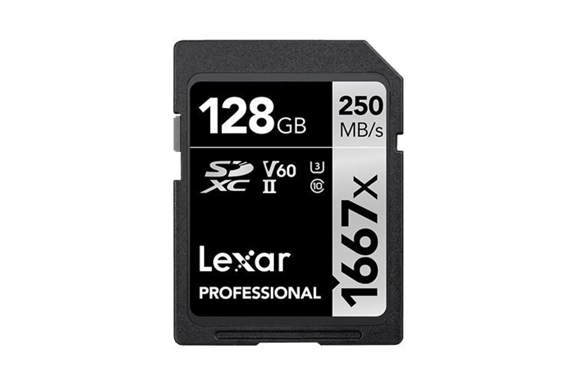 Lexar Pro 1667X SDXC UHS-II U3 (V60) R250/W120 128GB