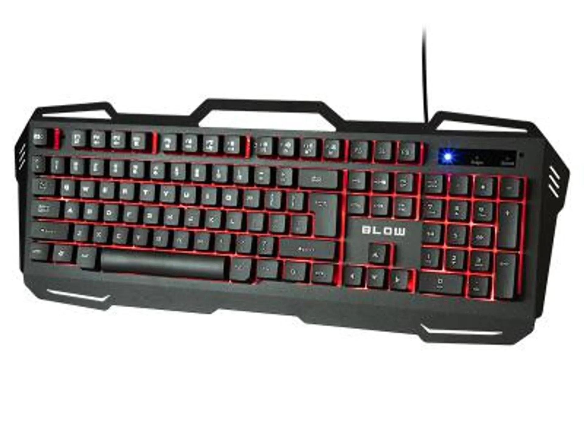 104 Keys Cold Steel LED USB Wired Gaming PC Keyboard Computer