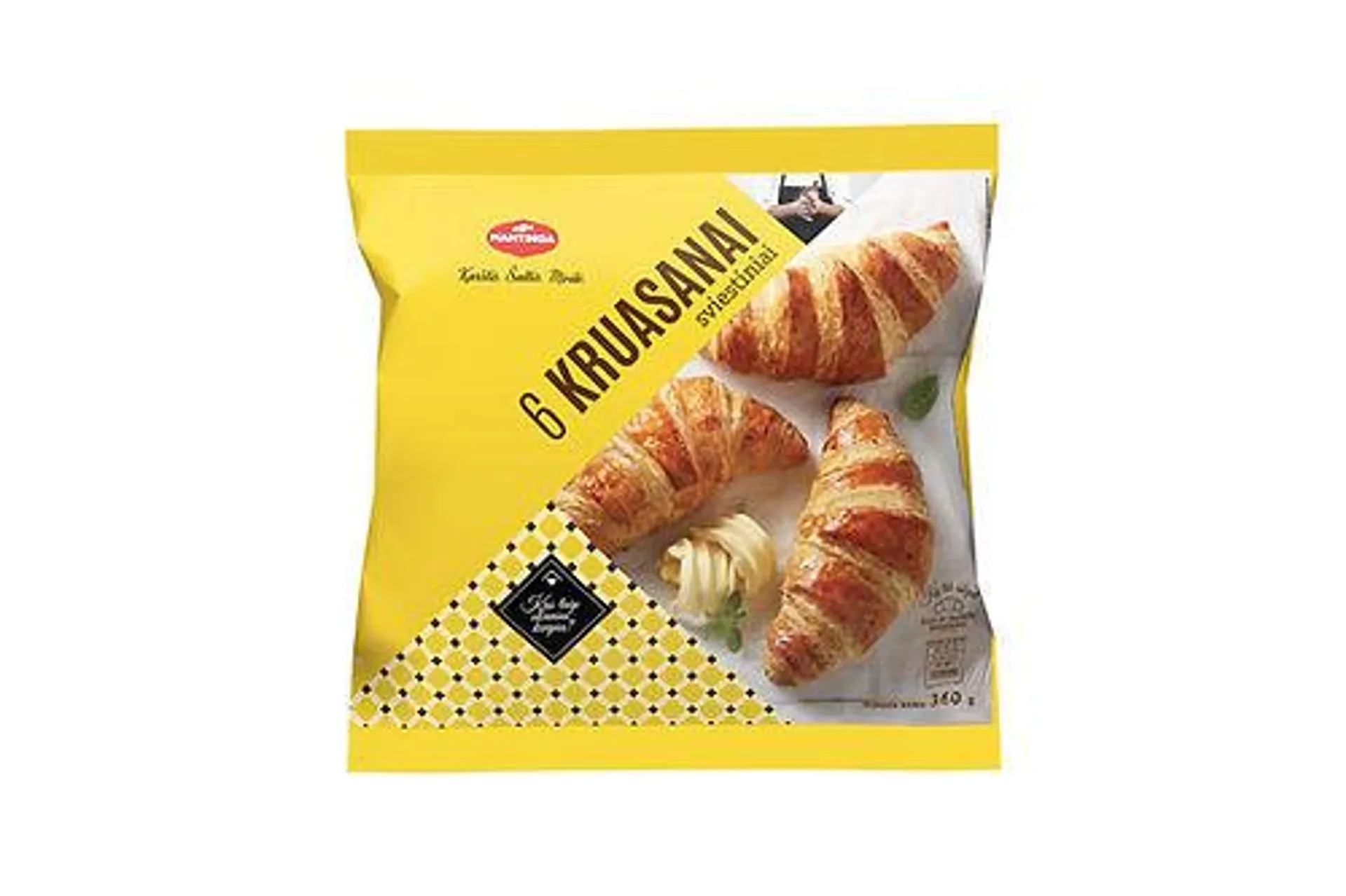 Croissanter med smør, 6 stk