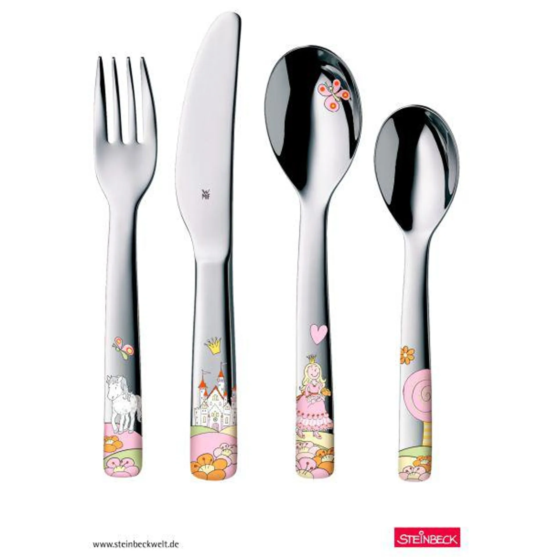 Kinderbesteck-Set Prinzessin Anneli, 4-teilig