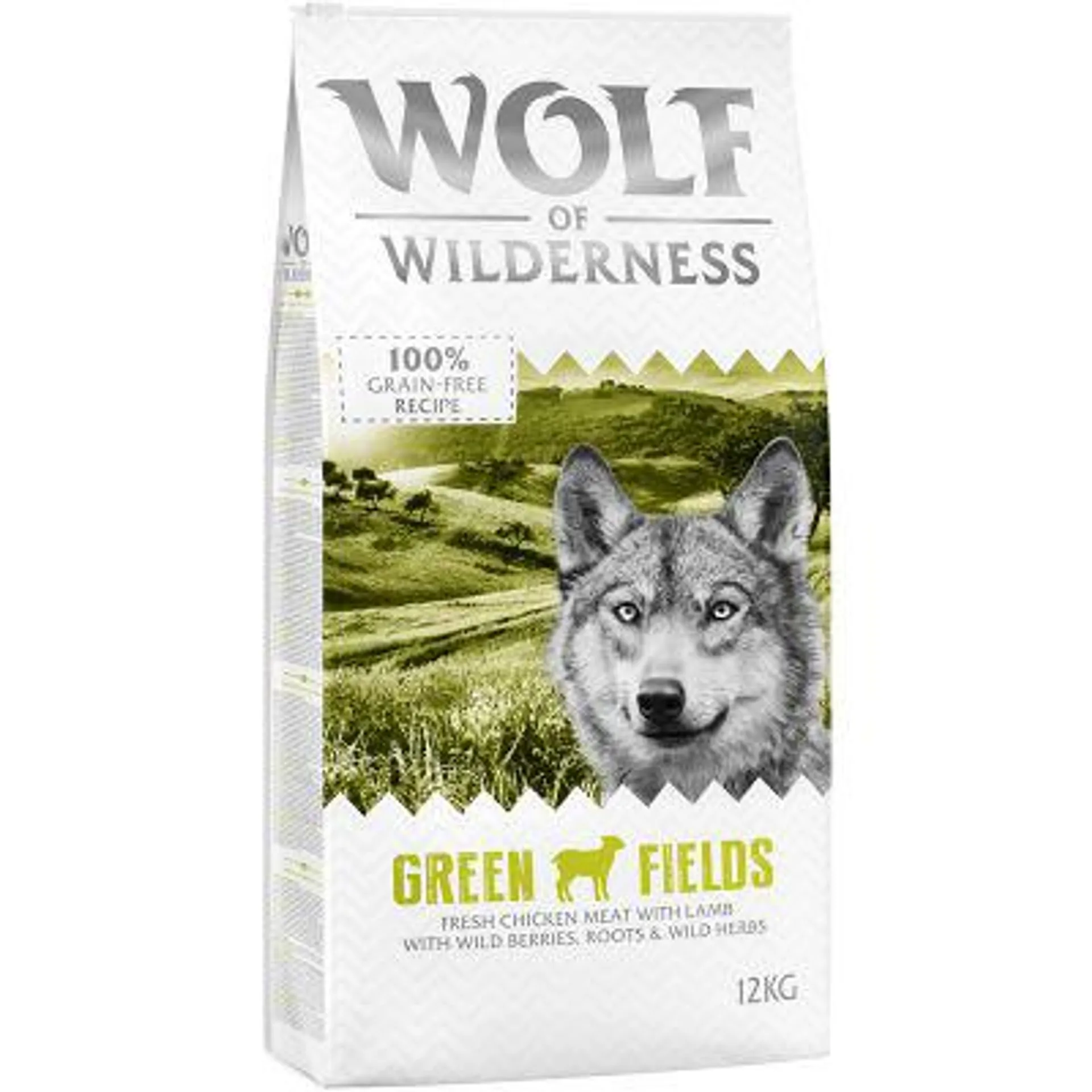 Wolf of Wilderness Adult "Green Fields" Lamm - getreidefrei