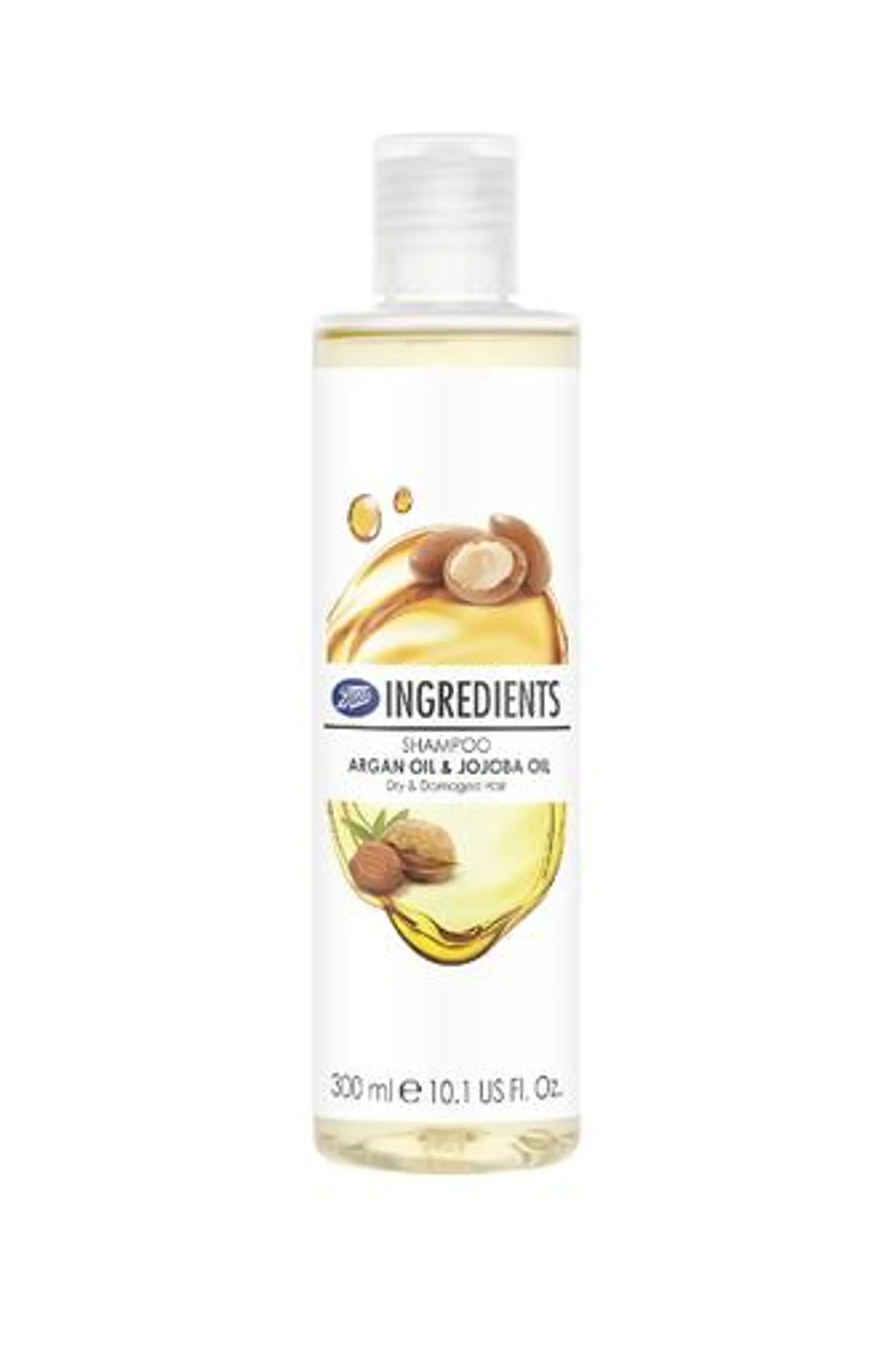 Boots Ingredients Shampoo Argan Oil & Jojoba Oil 300ml