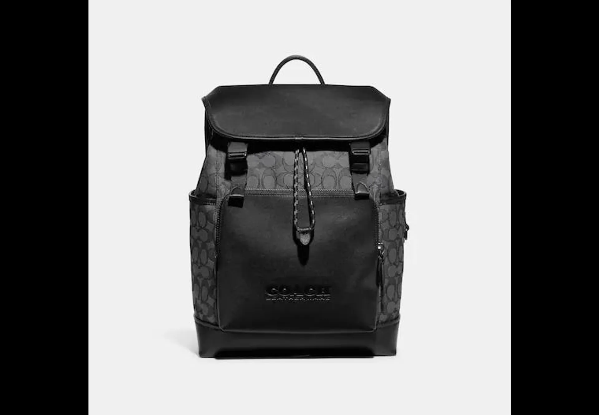 League Flap Backpack In Signature Jacquard