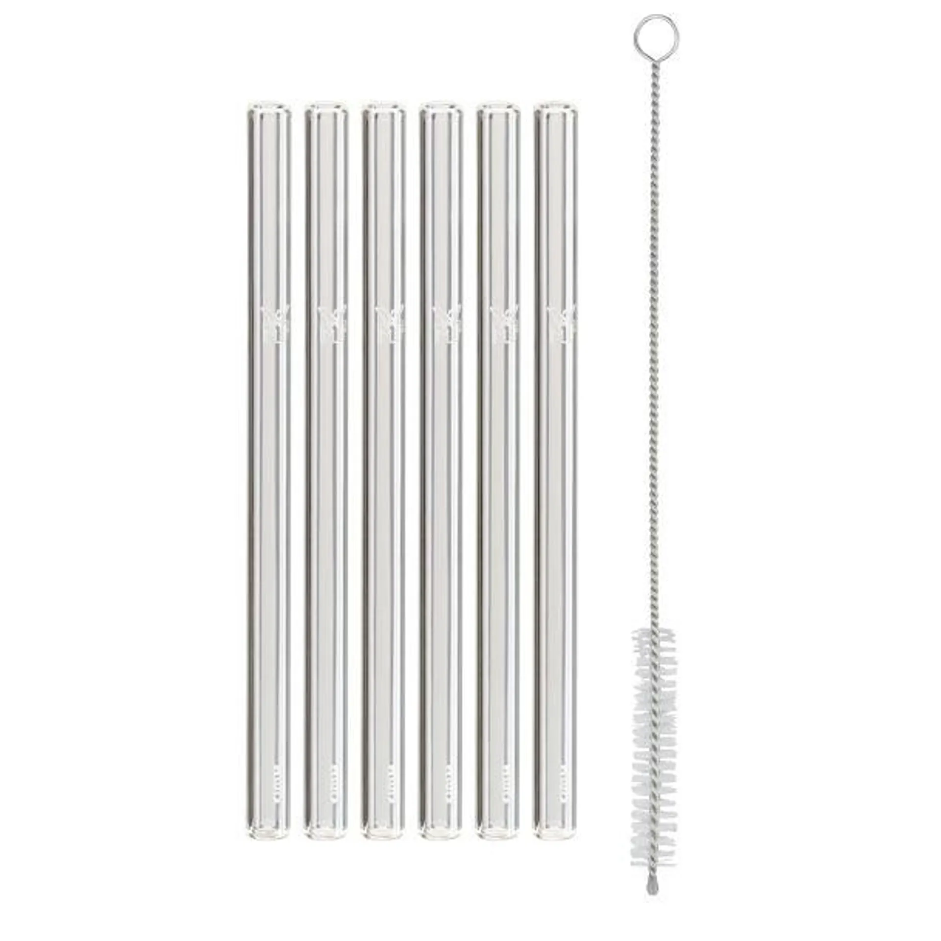 BARIC Glass straws 6 pcs. 150 mm with brush