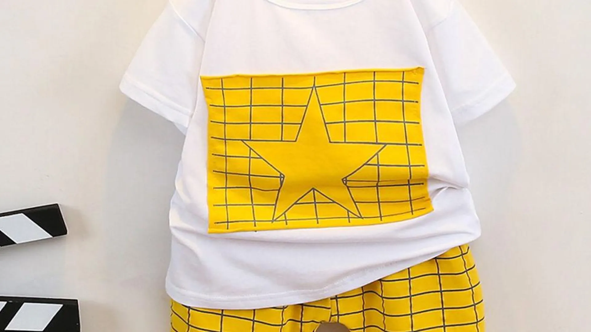 Boy 2pcs Stars print Tee and Shorts set