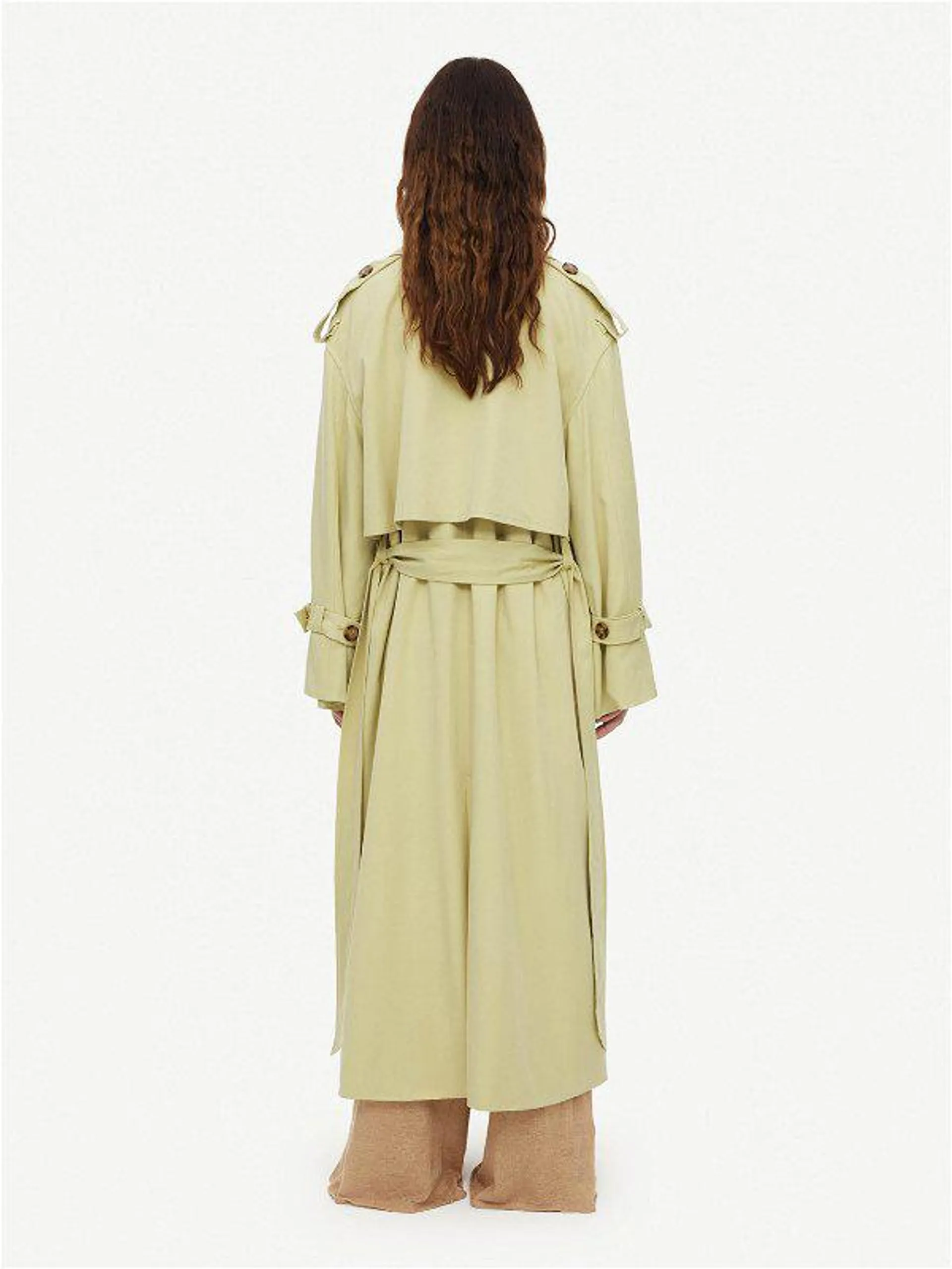 Alanis Trench Coat Weeping Willow