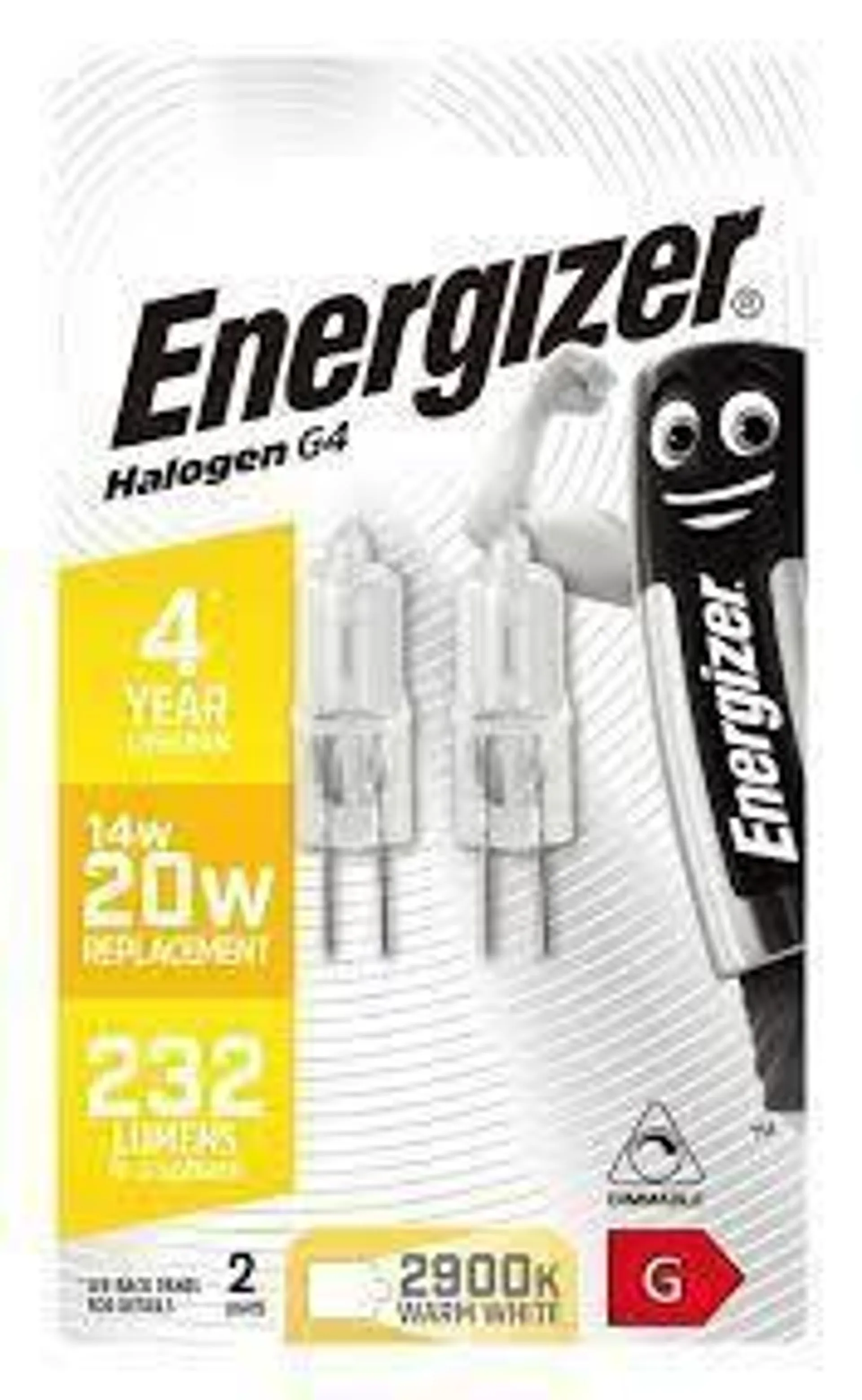 Energizer Halogen G4 14w Dimmable Bulbs