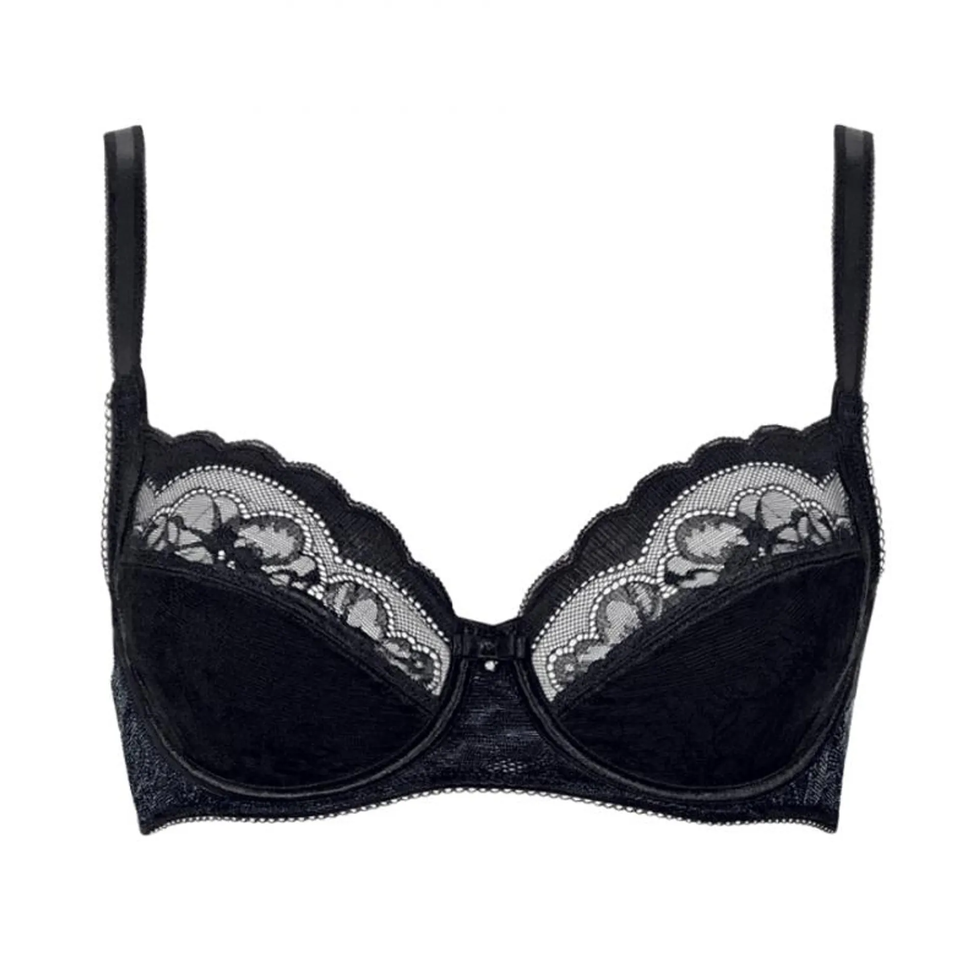 LIS-20226-20227-02 - Reggiseno soft Evelyn in pizzo - nero