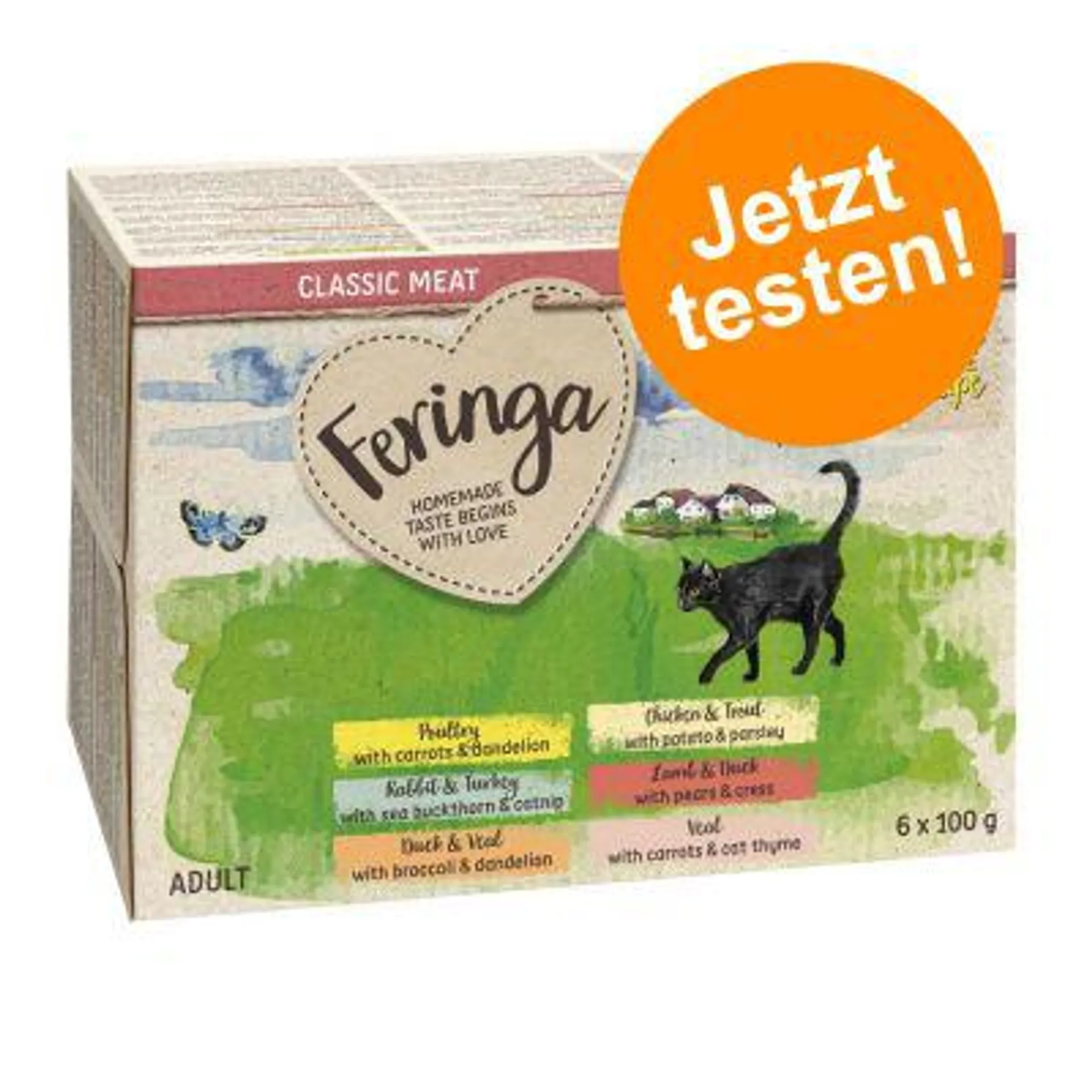 Probiermix Feringa Classic Meat Menü Schale 6 x 100 g