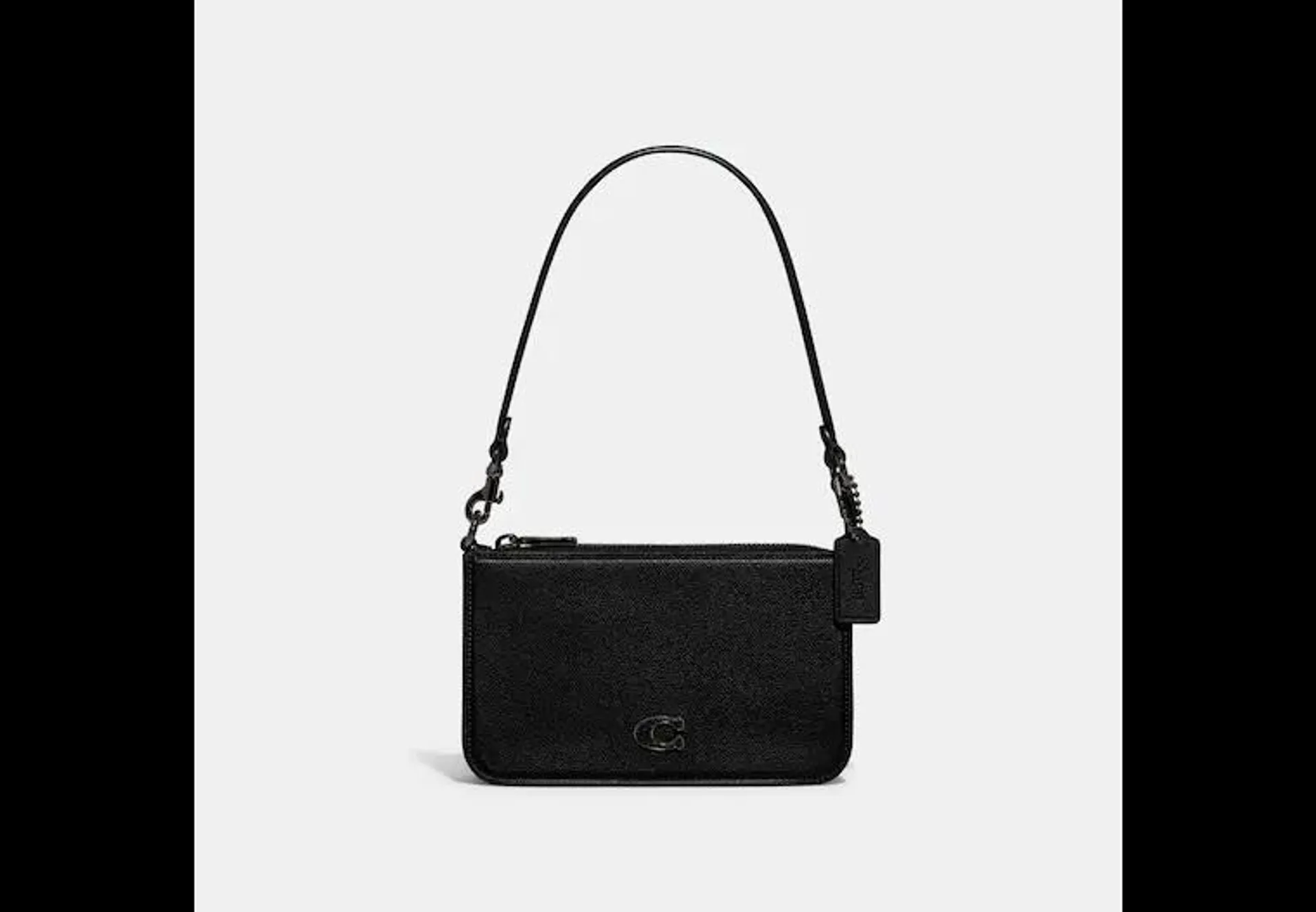 Pouch Bag With Signature Canvas Detail