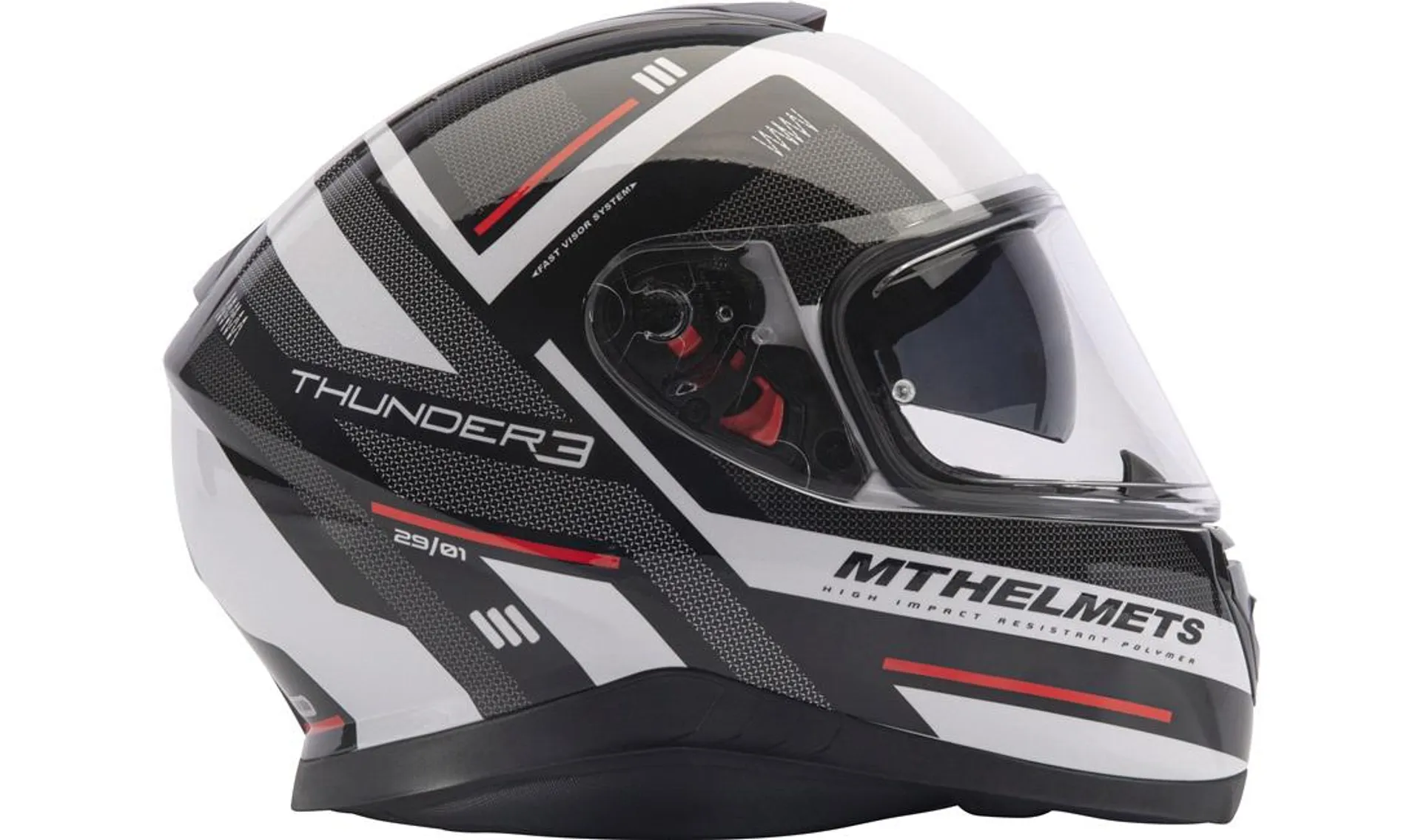 Hjelm MT Thunder3 SV sort/rød M