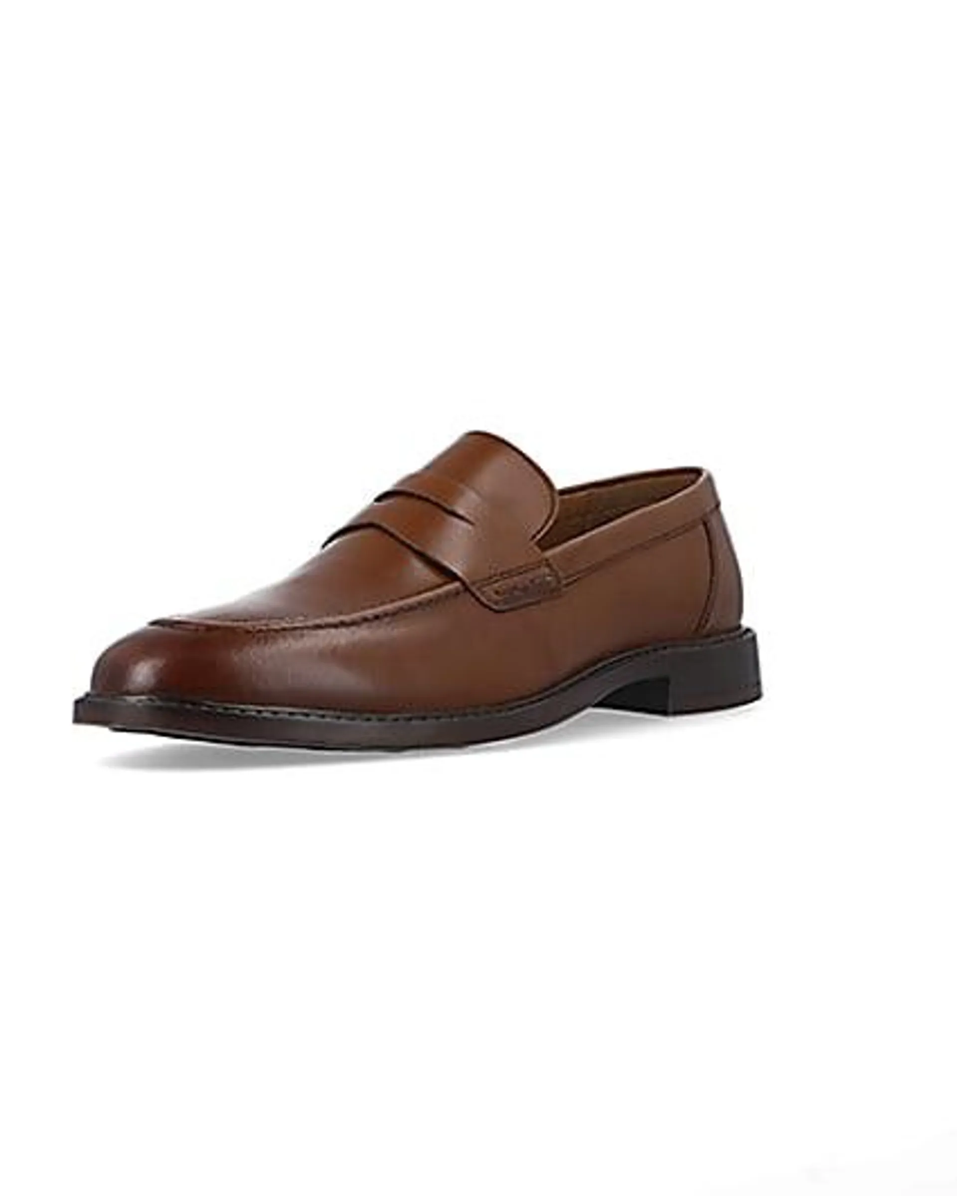 Brown Leather Penny Loafers