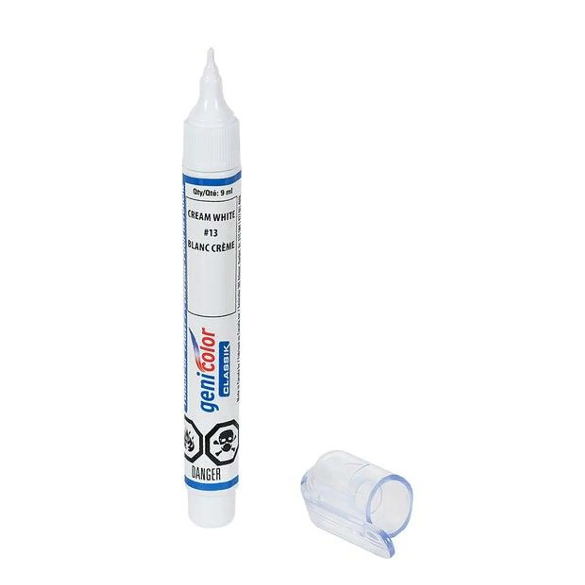 Stylo de retouches pour automobiles Genicolor 9 ml Blanc crème #13