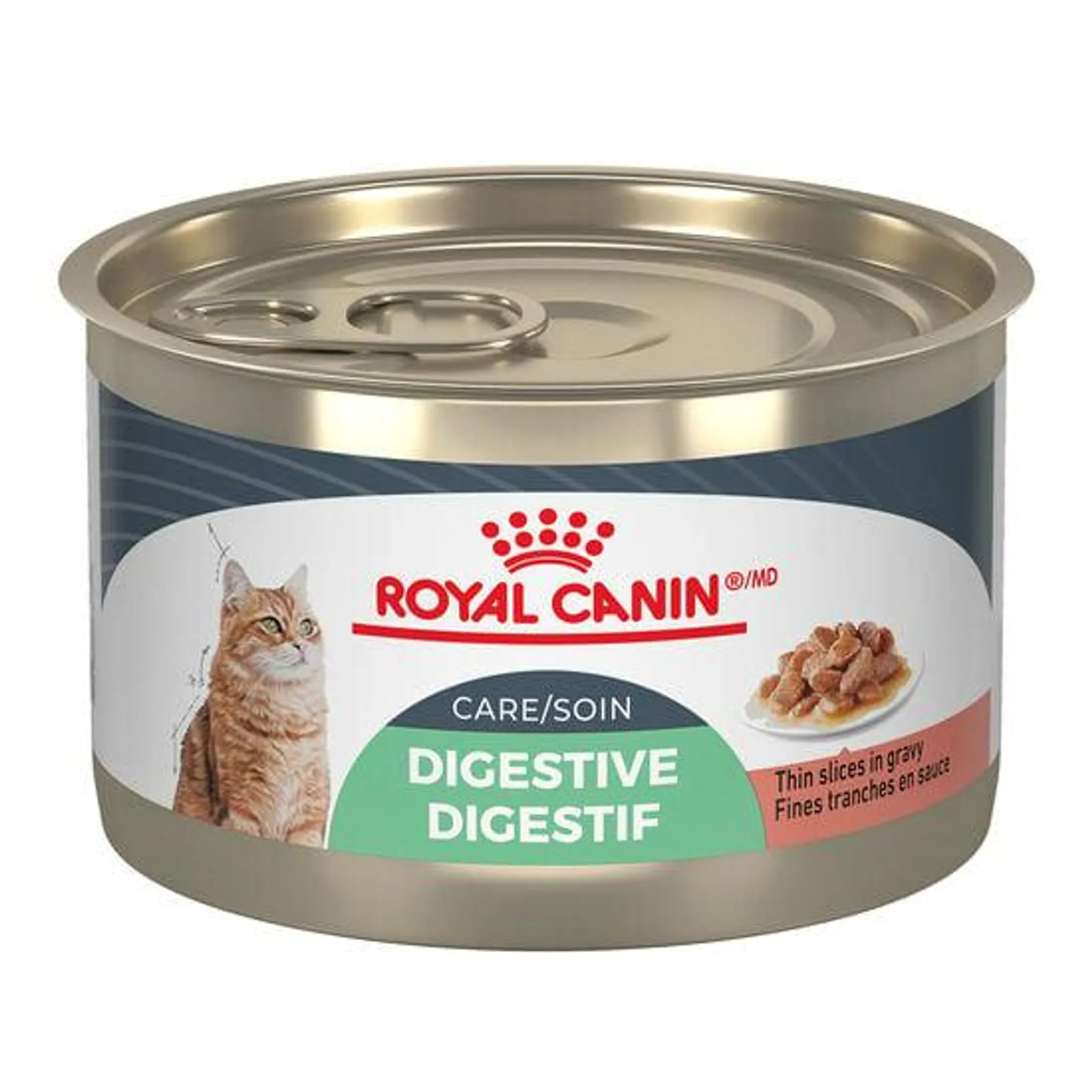 Fines tranches en sauce en nutrition soin digestifs pour chats