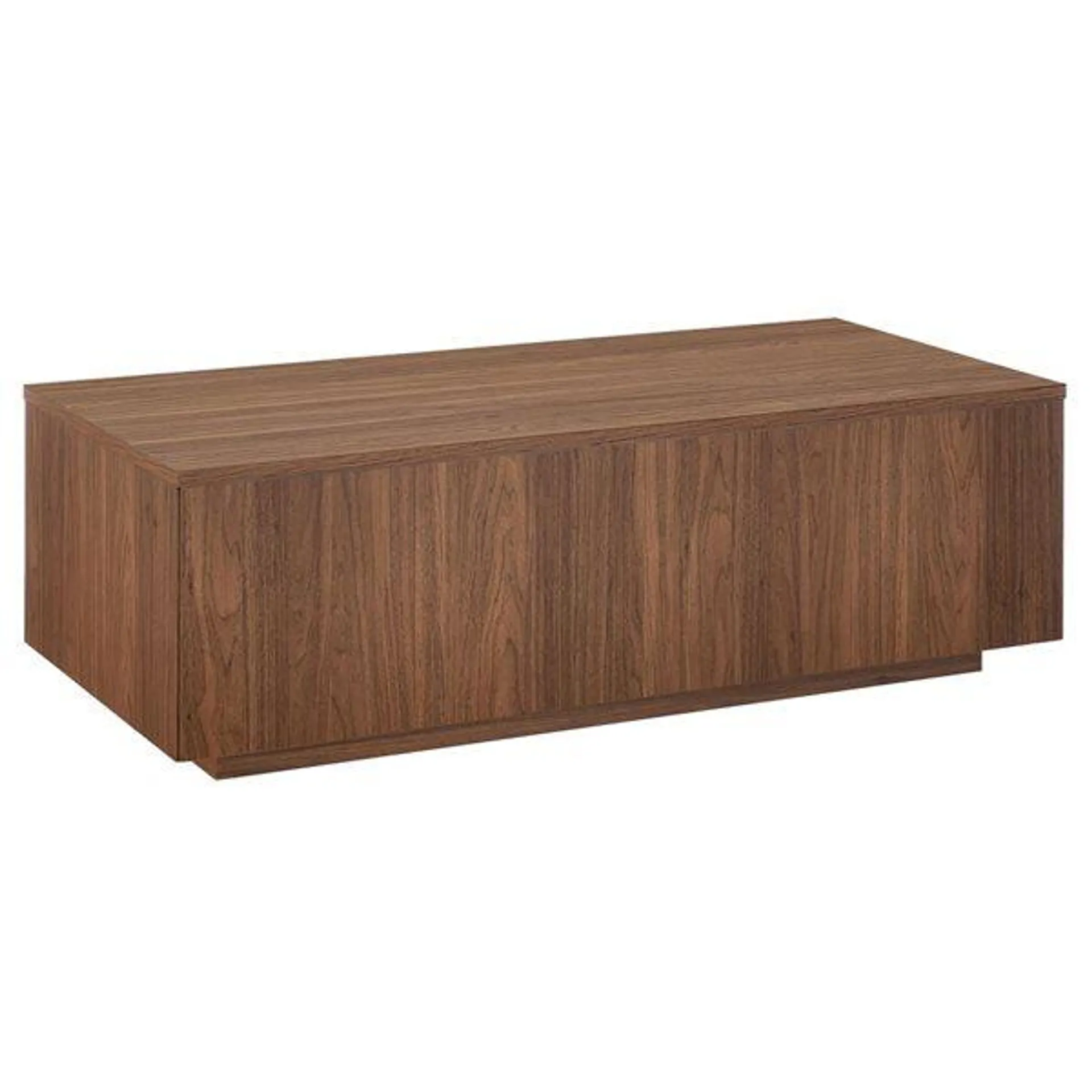 Table basse rectangle Paxton par Hailey Home 48 po de large, noyer satiné