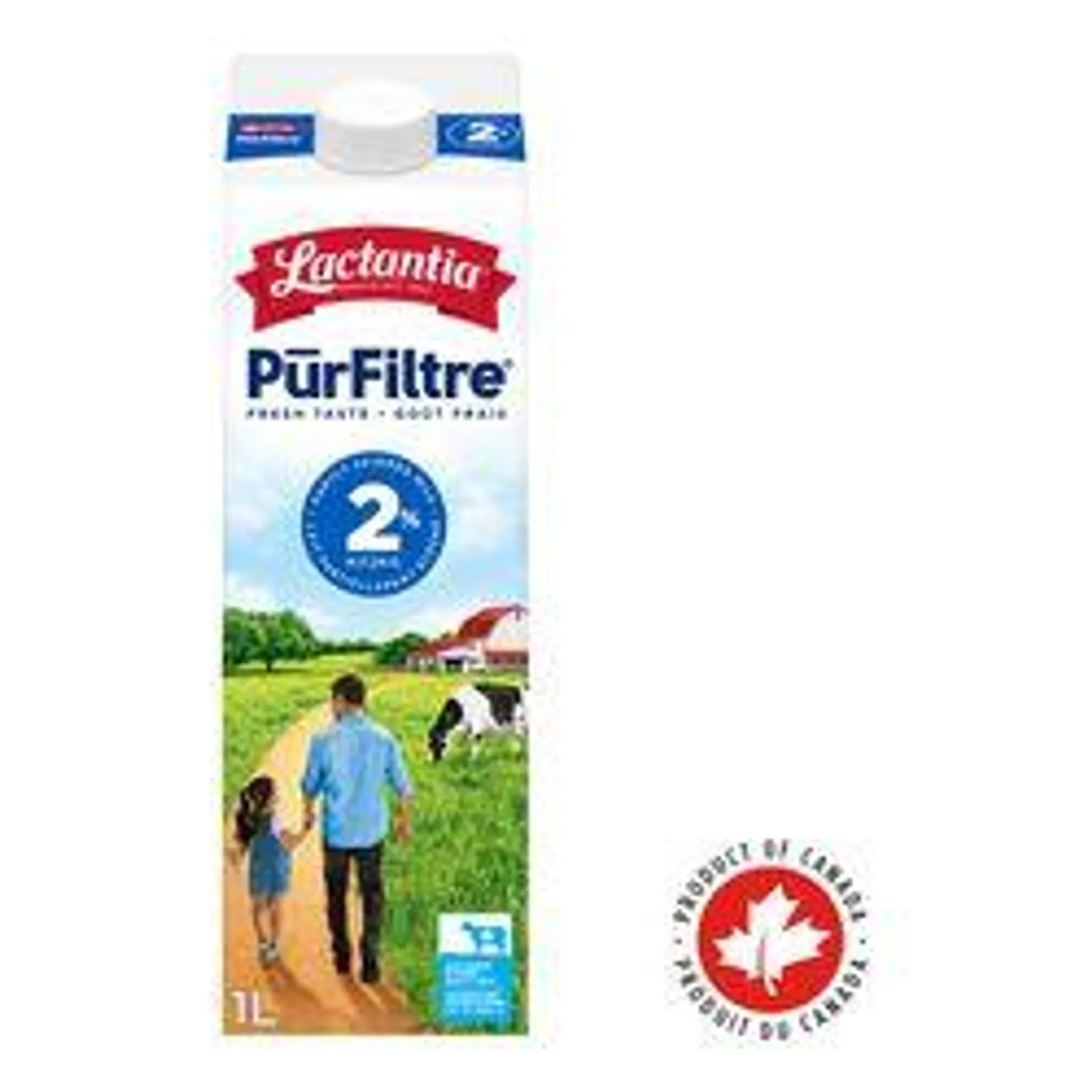 2% Partly Skimmed Milk, PurFiltre