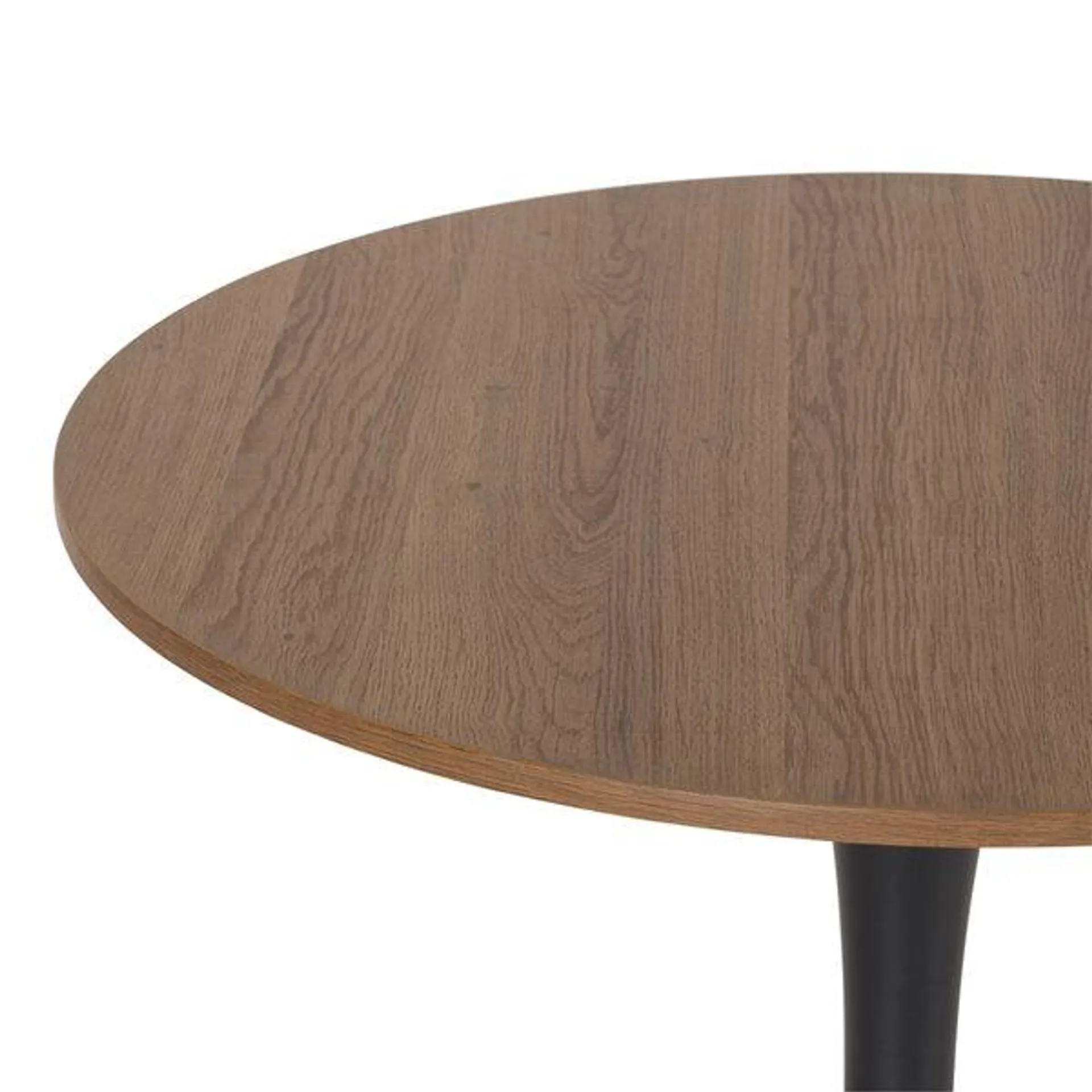 Table bistro ronde Ivo de 28 po en similibois brun par CorLiving