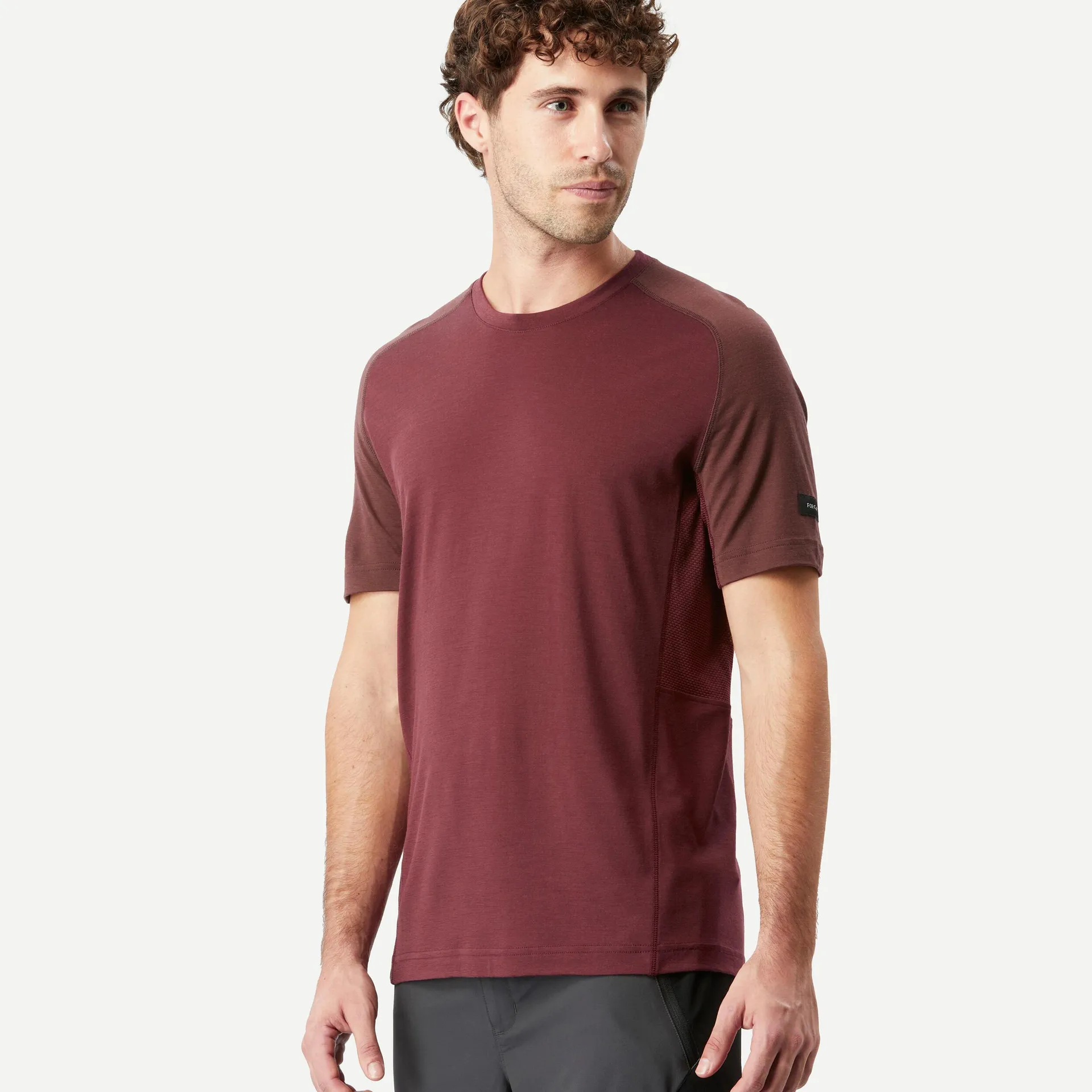 T-shirt de randonnée en laine mérinos homme – MT 500