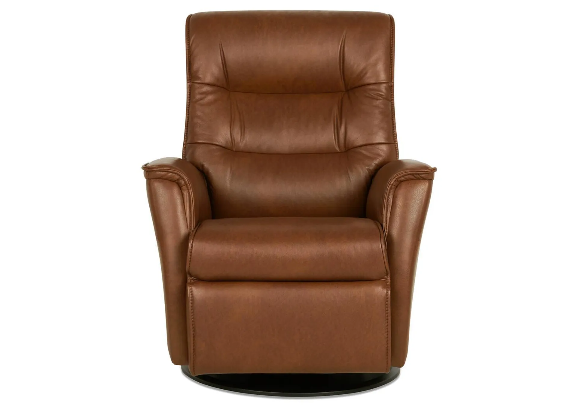 Fauteuil inclinable en cuir Paramount Sol caramel