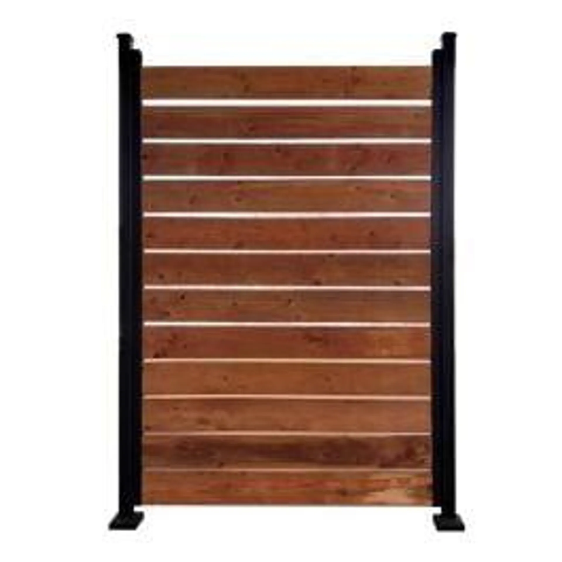 Jeu de 2 moulures en U, 72'' avec vis noir et espaceurs